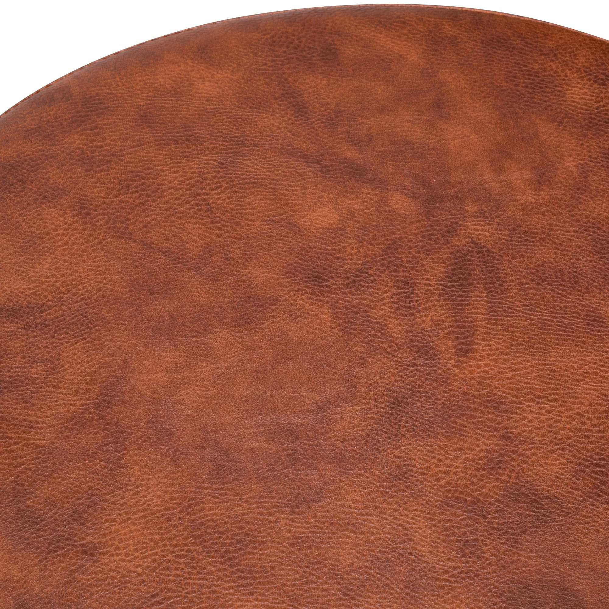 Fina 65cm Bar Stool in Rustic Brown - Black Legs - Image 5