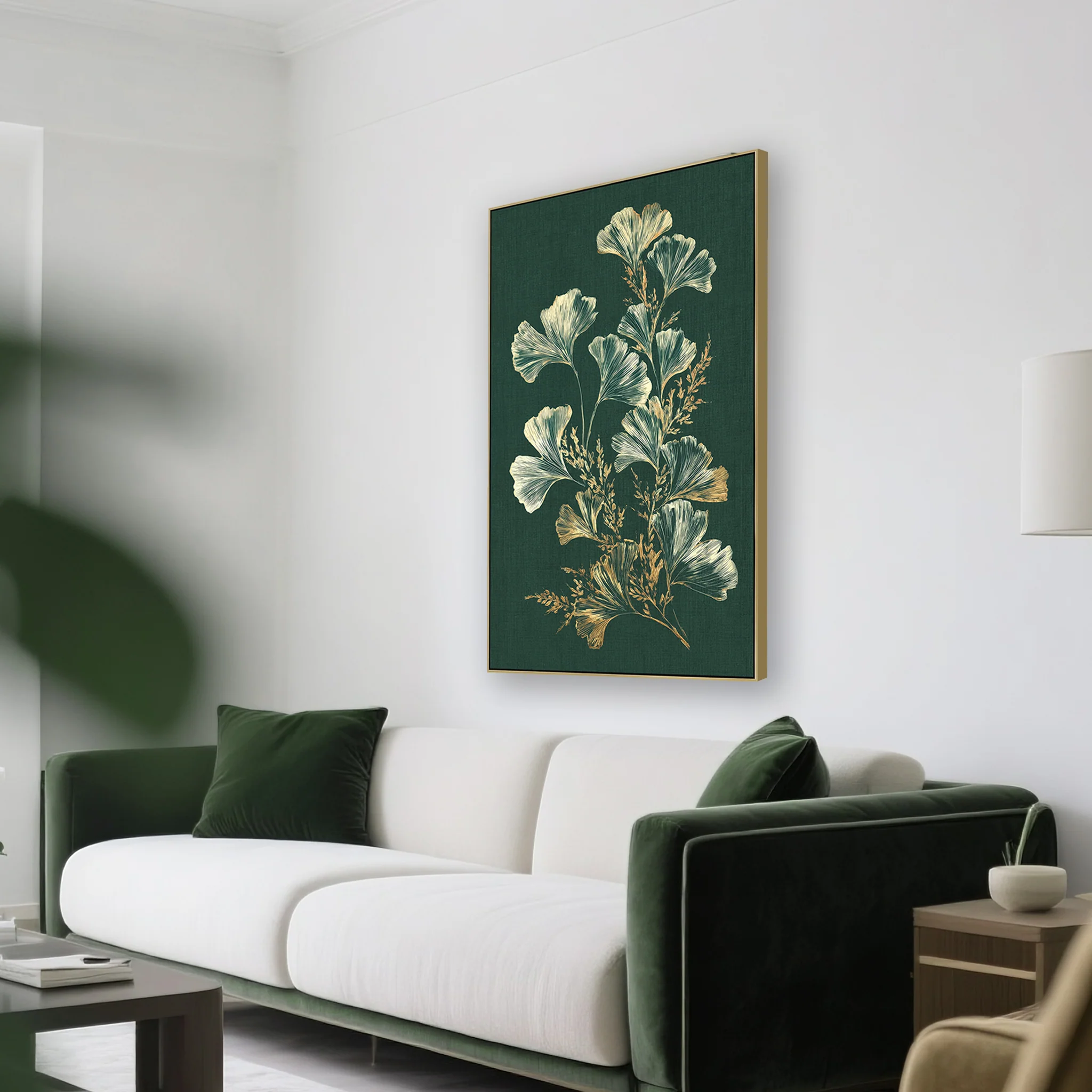 Florentine Whisper Style A 80 x 120cm Framed Canvas - Natural - Image 3