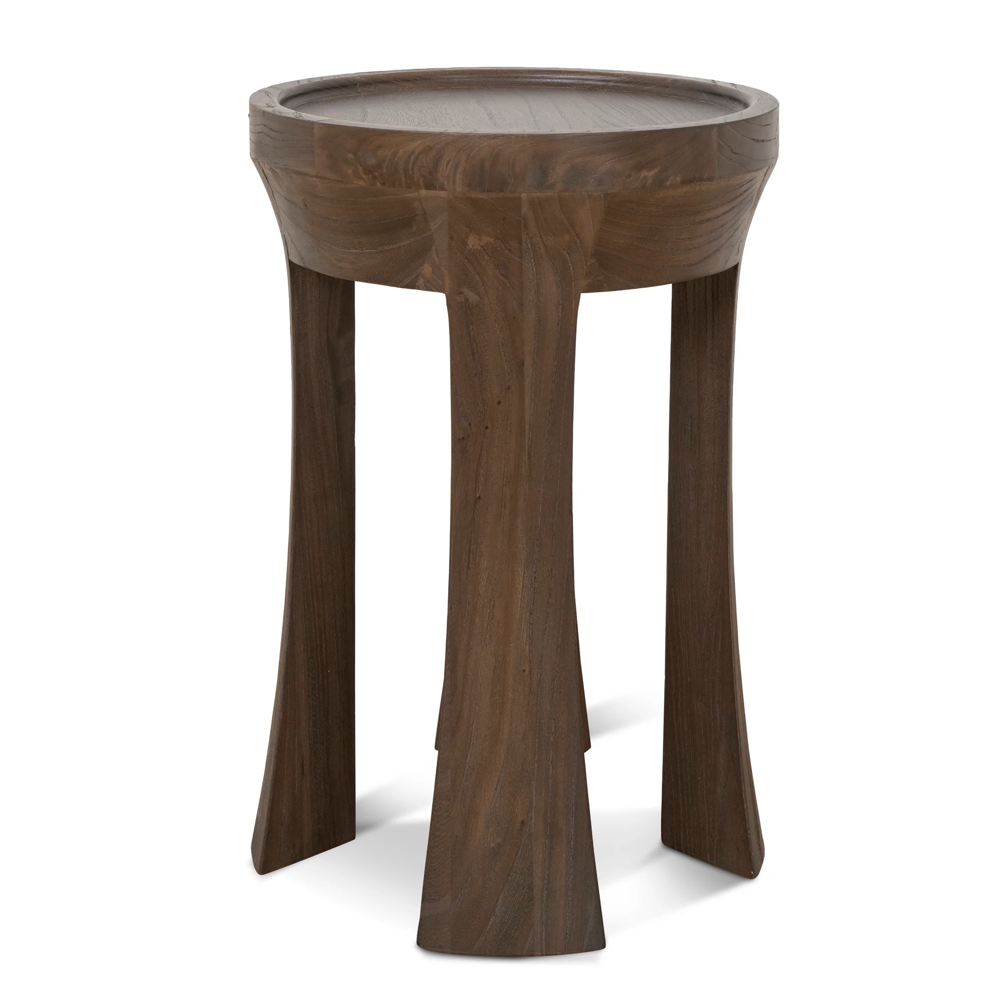 Frodo 34.5cm Round Side Table - Walnut