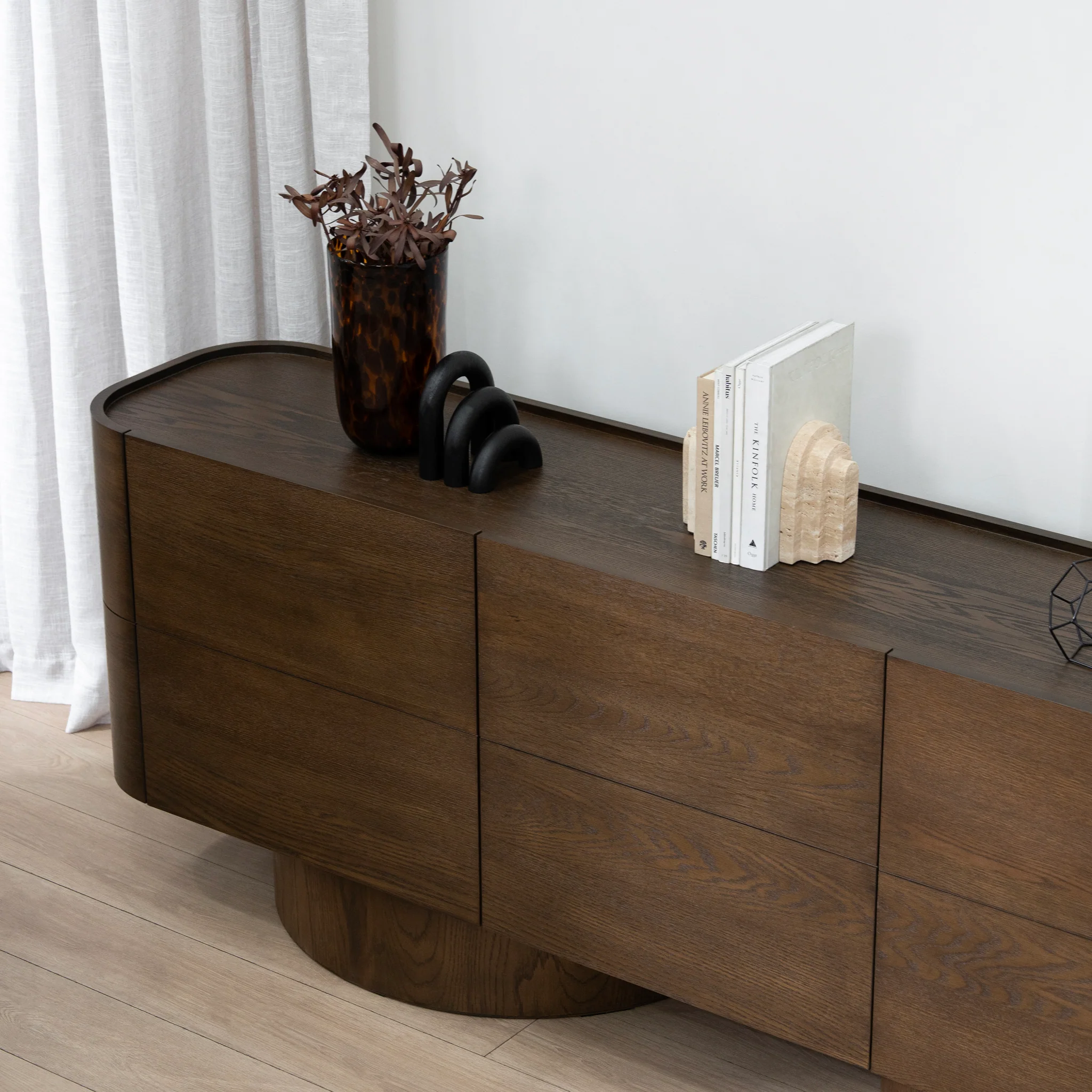 Gidon 2.2m Buffet Unit - Caramel Oak - Image 3