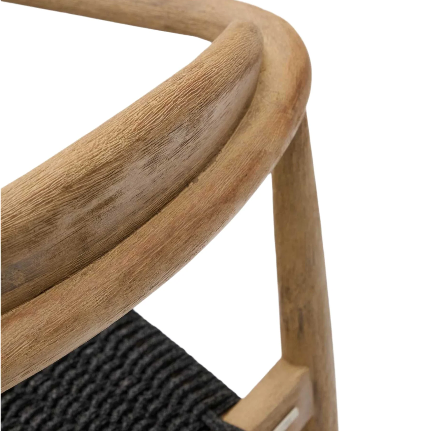 Set of 2 - Glynis Eucalyptus Timber Dining Chair - Black - Image 8