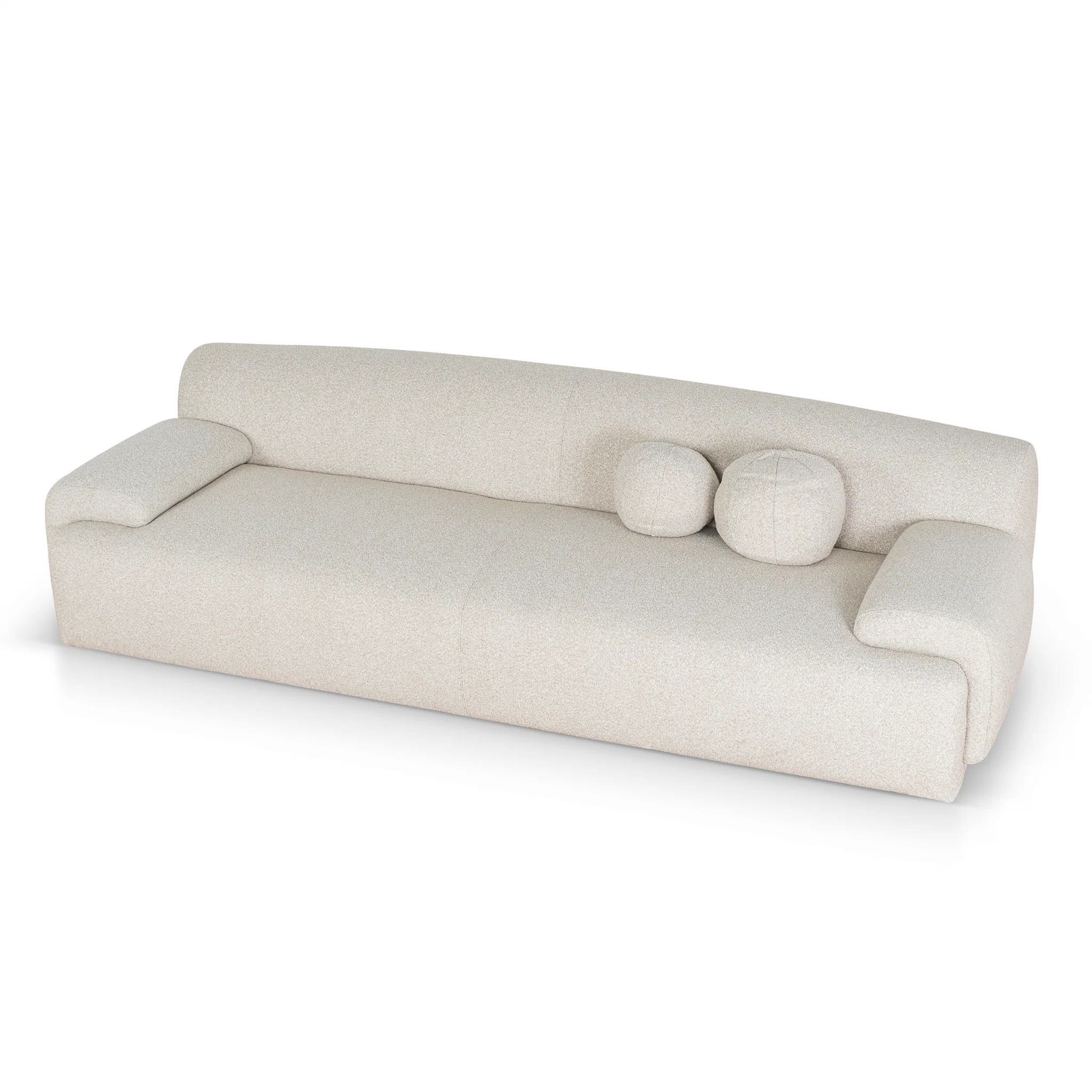 Goldendune 4 Seater Sofa - Oatmeal Beige - Image 16