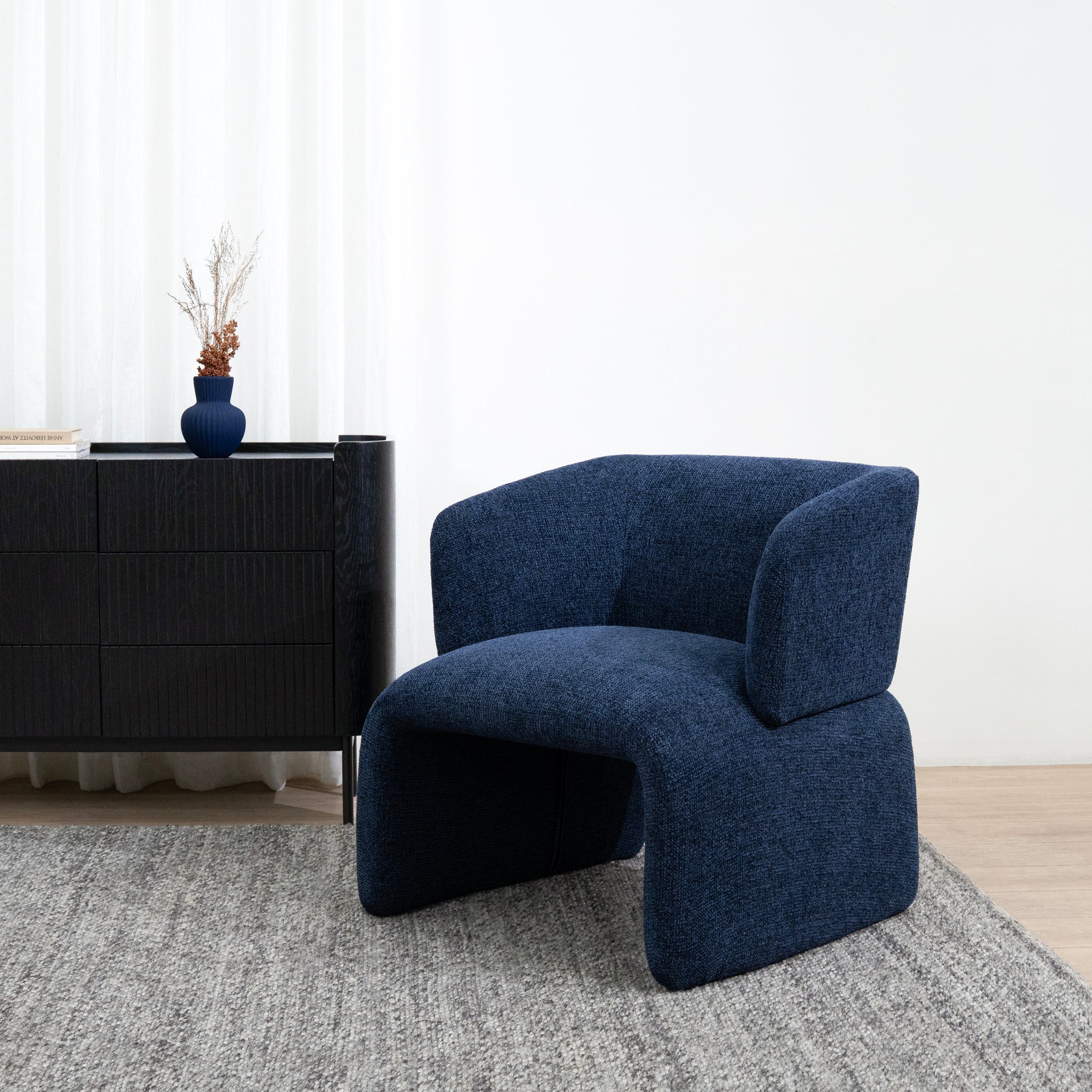 Guardian Armchair - Coral Dark Blue - Image 2