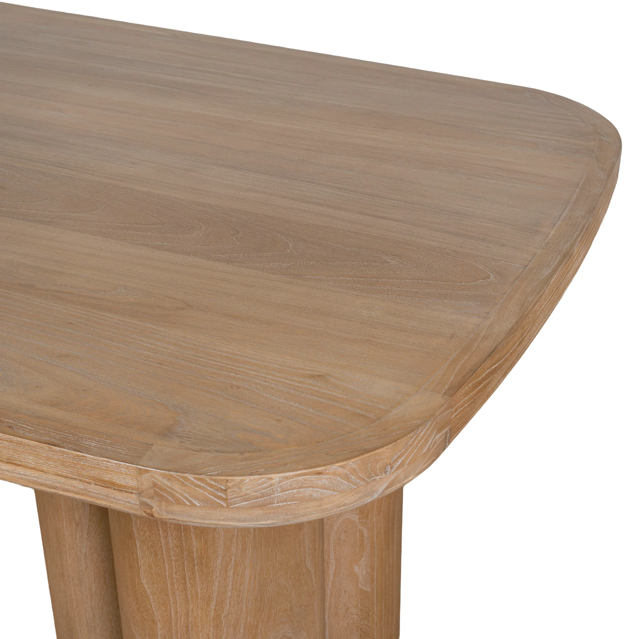 Hallie 2.4m Elm Dining Table - Light Natural - Image 10
