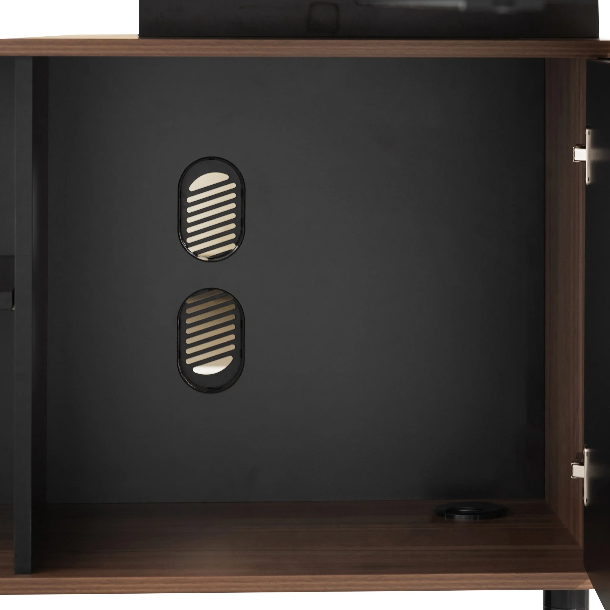 Halo 1.8m Executive Desk Left Return with Black Legs - Walnut - Image 14