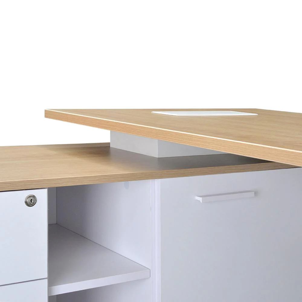 Halo 180cm Executive Office Desk With Left Return - Natural - Image 5