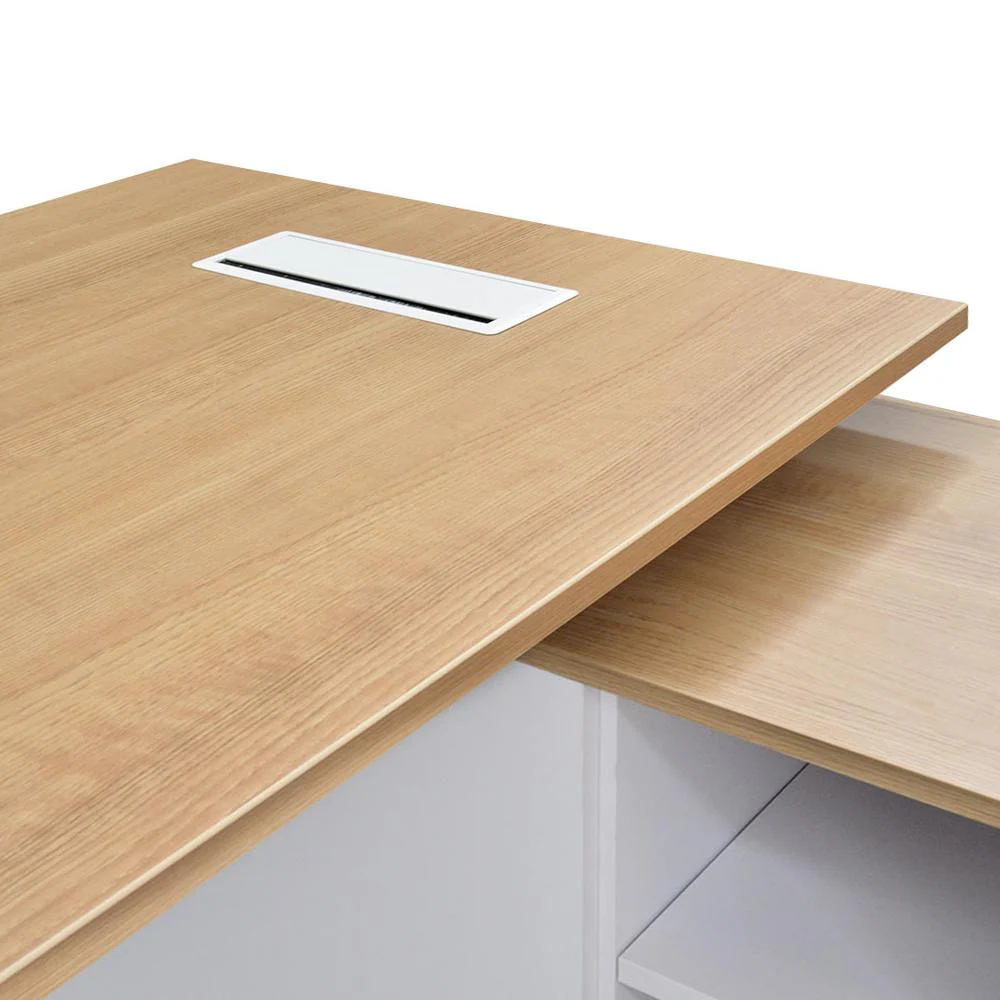 Halo 180cm Executive Office Desk With Right Return - Natural - Image 10