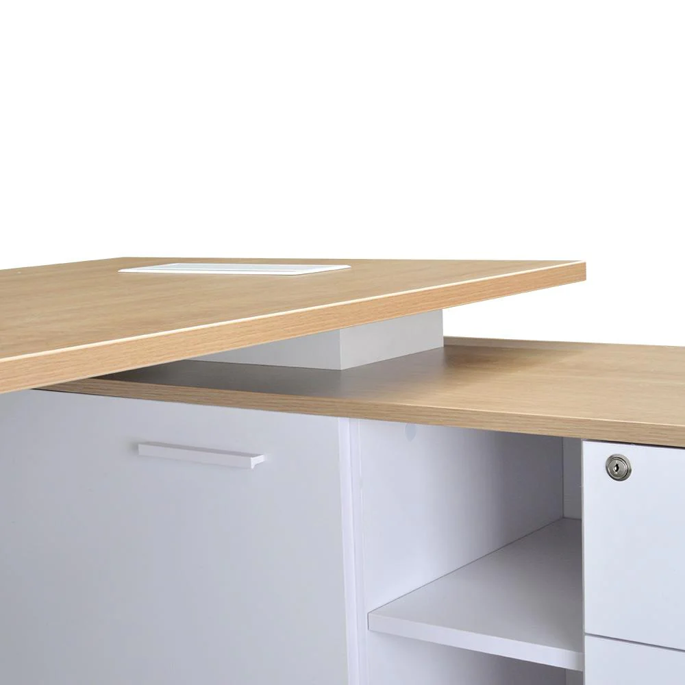 Halo 180cm Executive Office Desk With Right Return - Natural - Image 9