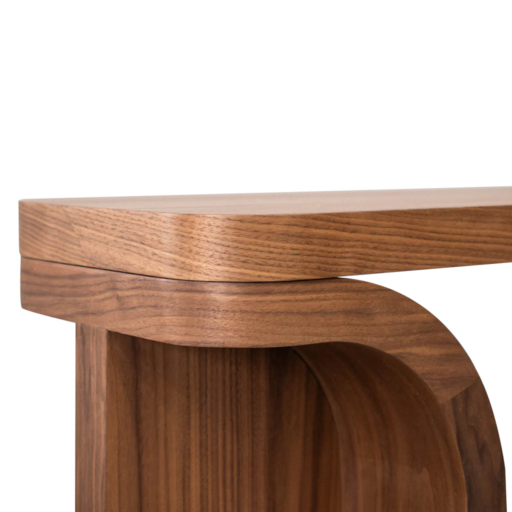 Hamish 1.5m Console Table - Walnut - Image 11