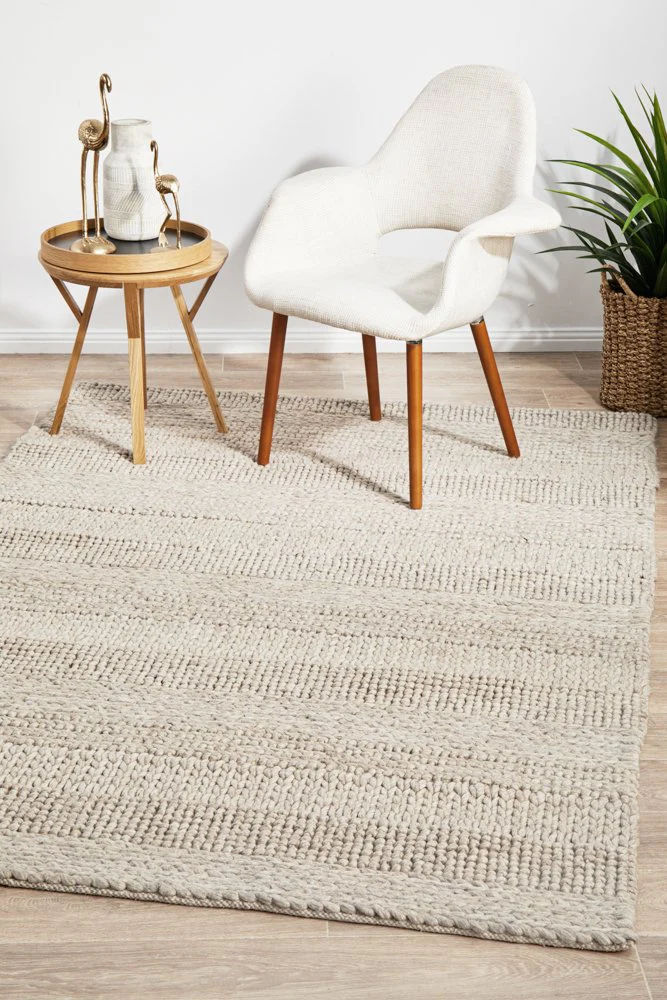 Hand Braided Beige Rug - 280 x 190cm - Image 8