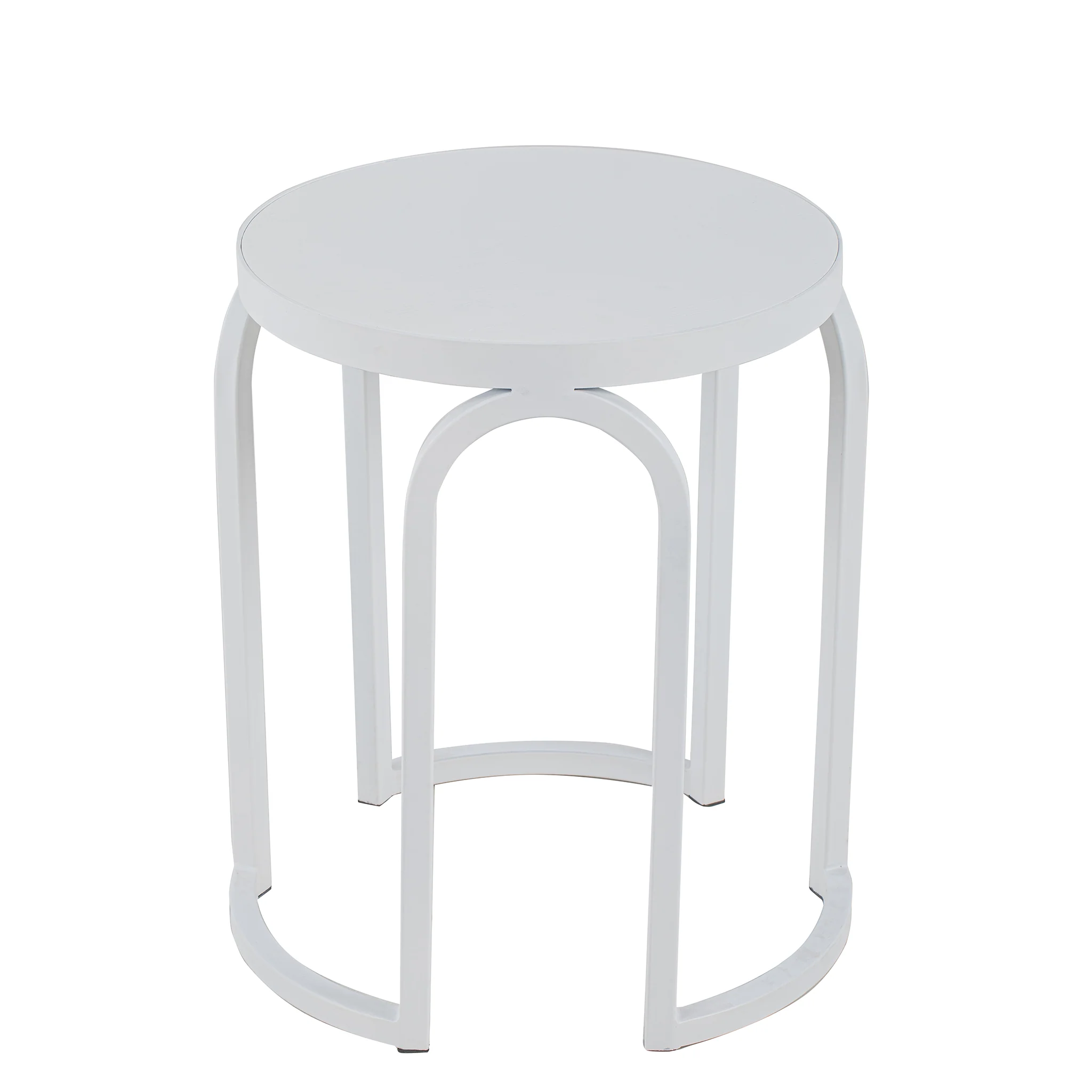 Hardin Oak Side Table - Full White - Image 11