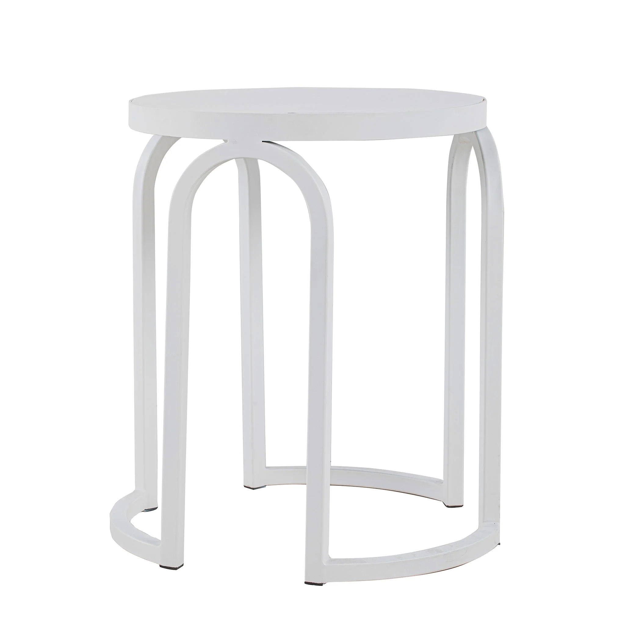 Hardin Oak Side Table - Full White - Image 2
