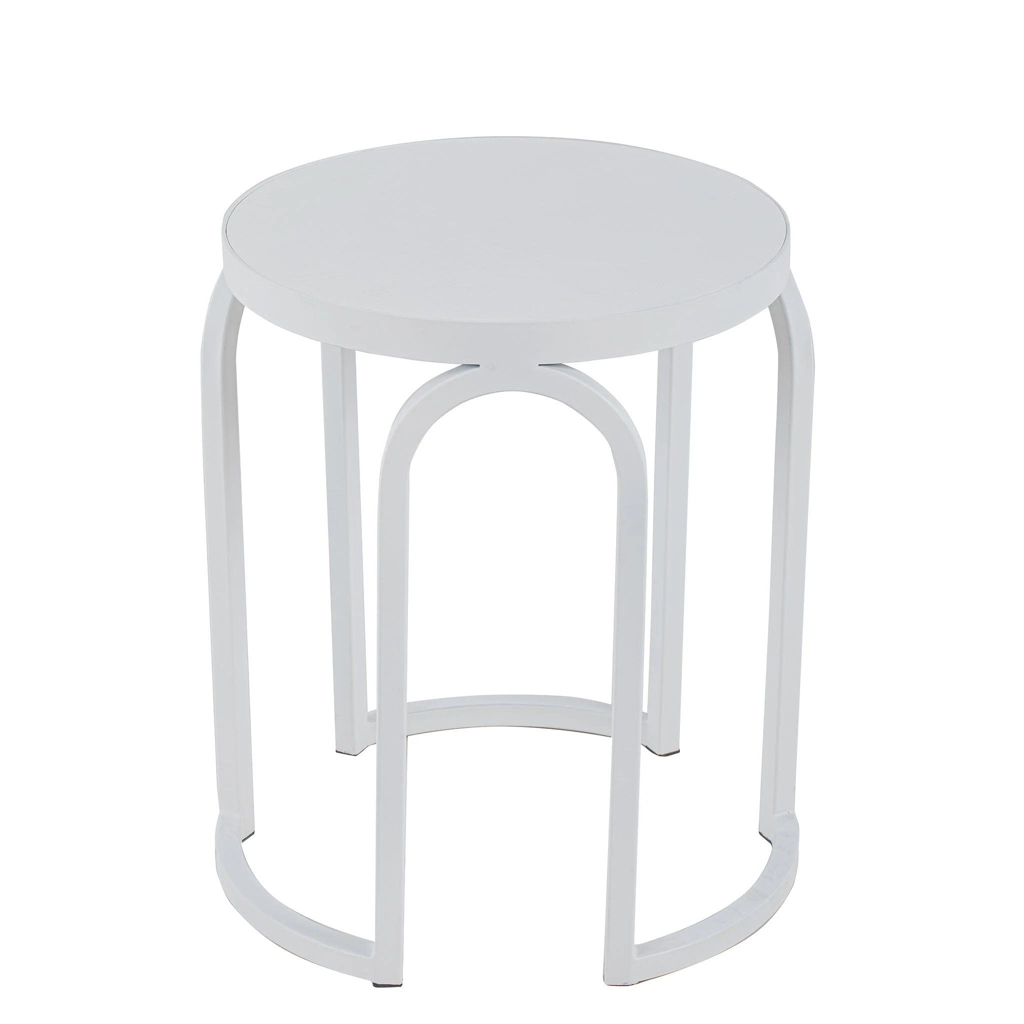 Hardin Oak Side Table - Full White - Image 3