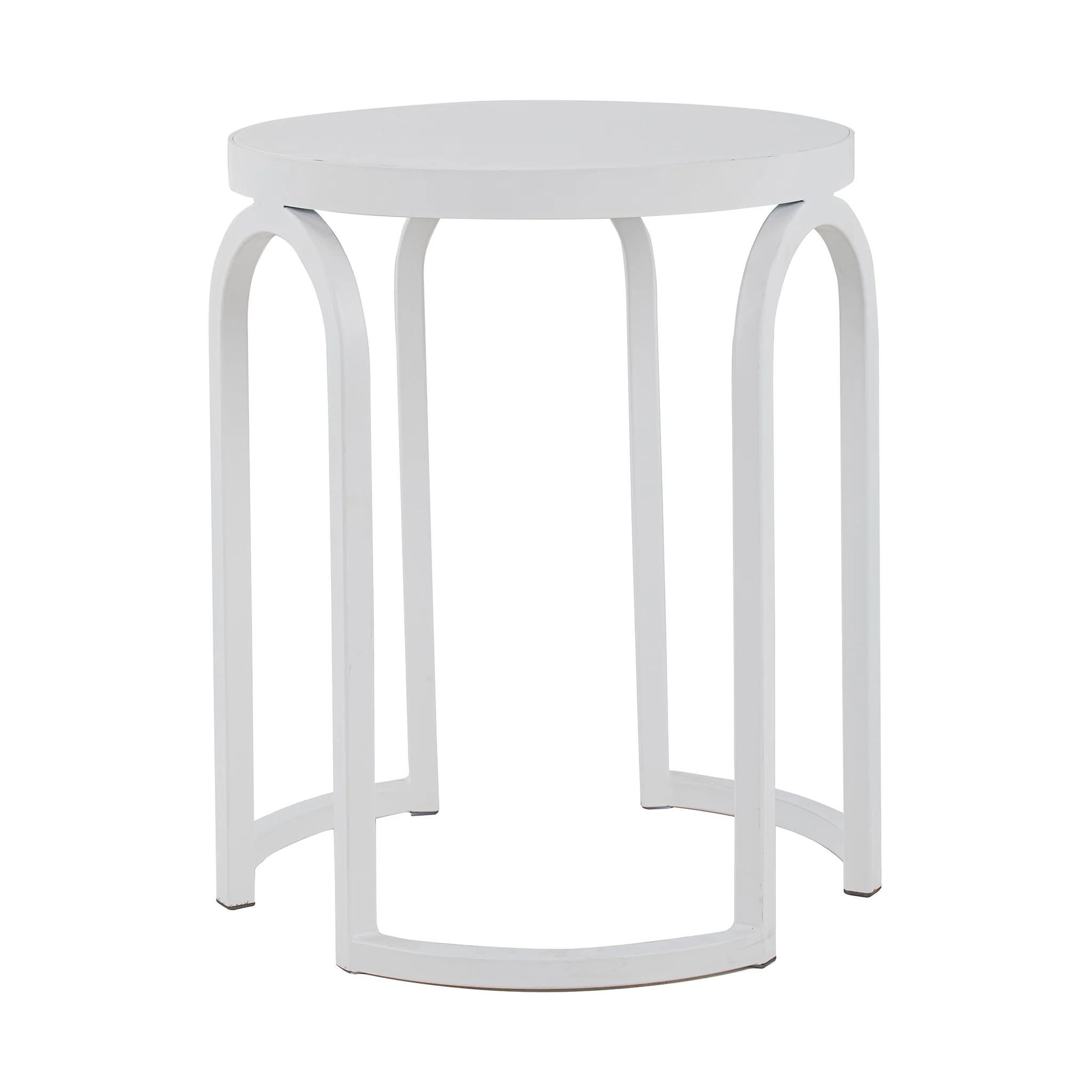 Hardin Oak Side Table - Full White - Image 9