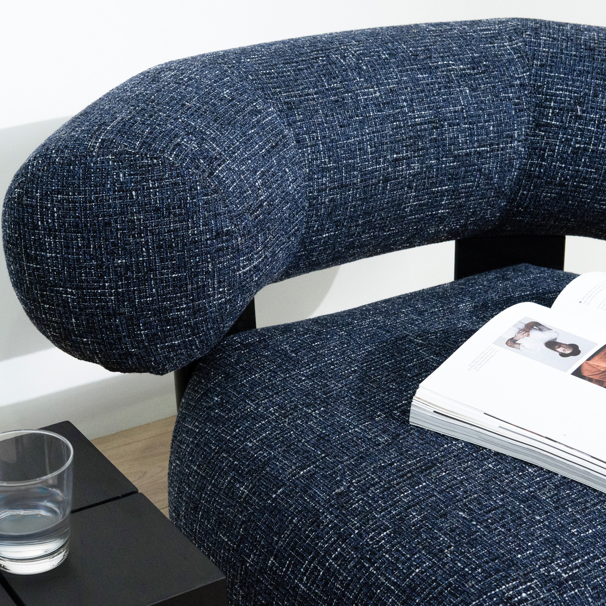 Hargrove Lounge Chair - Oxford Blue - Image 3