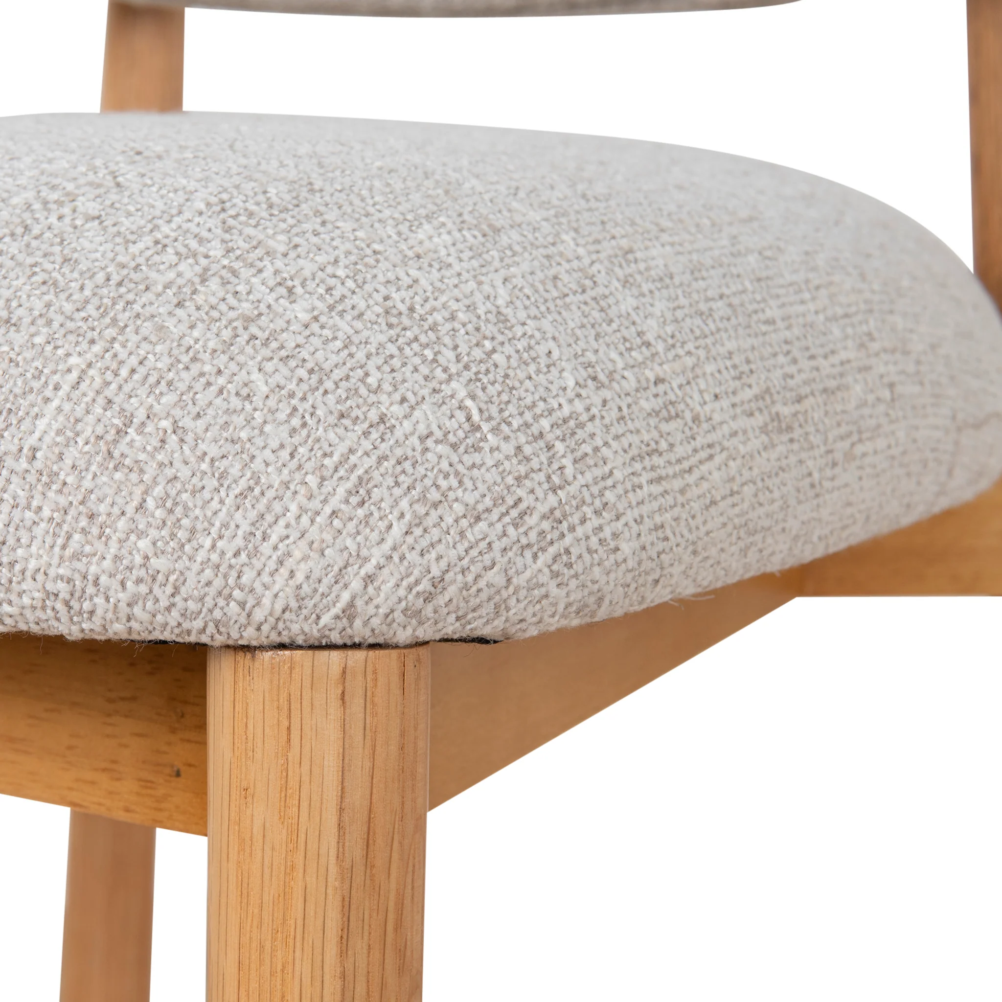 Heizer 65cm Oak Bar Stool - Coastal Beige - Image 8