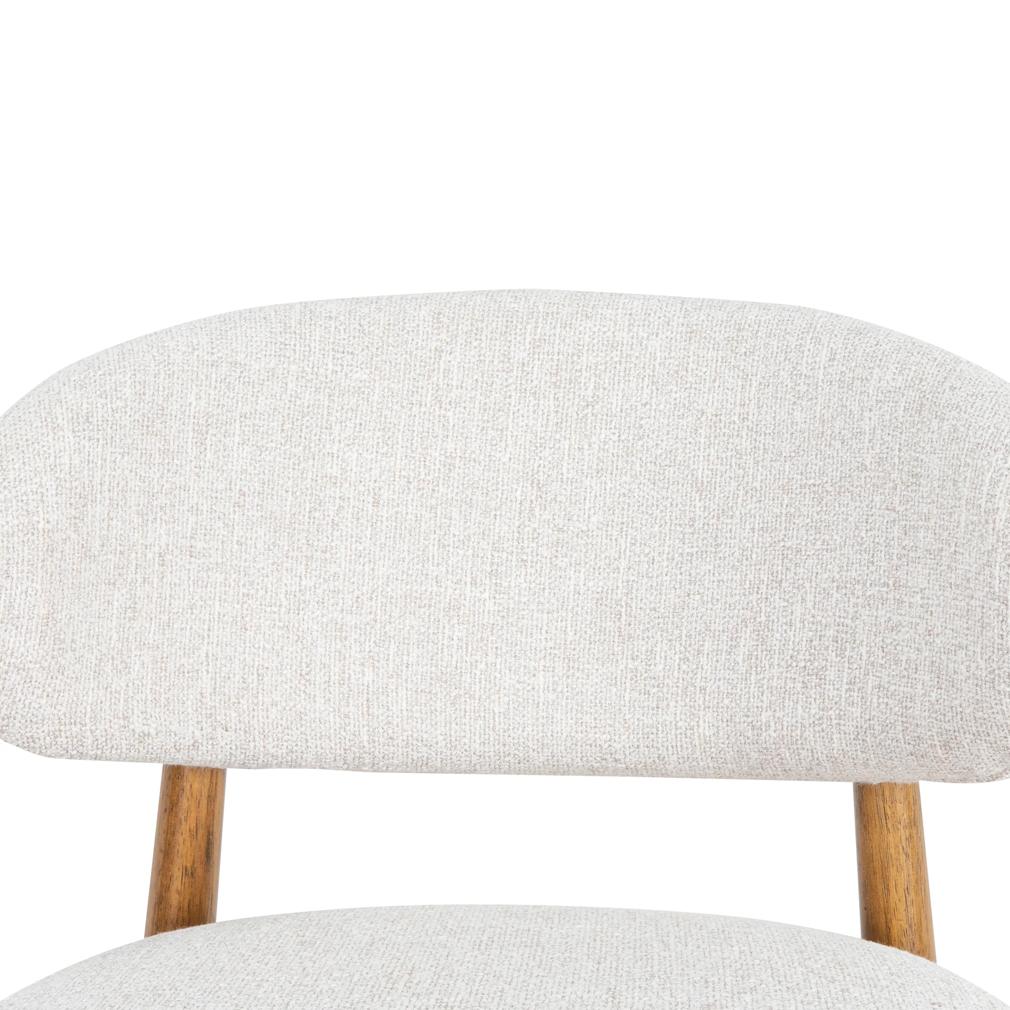 Heizer 65cm Walnut Bar Stool - Coastal Beige - Image 12