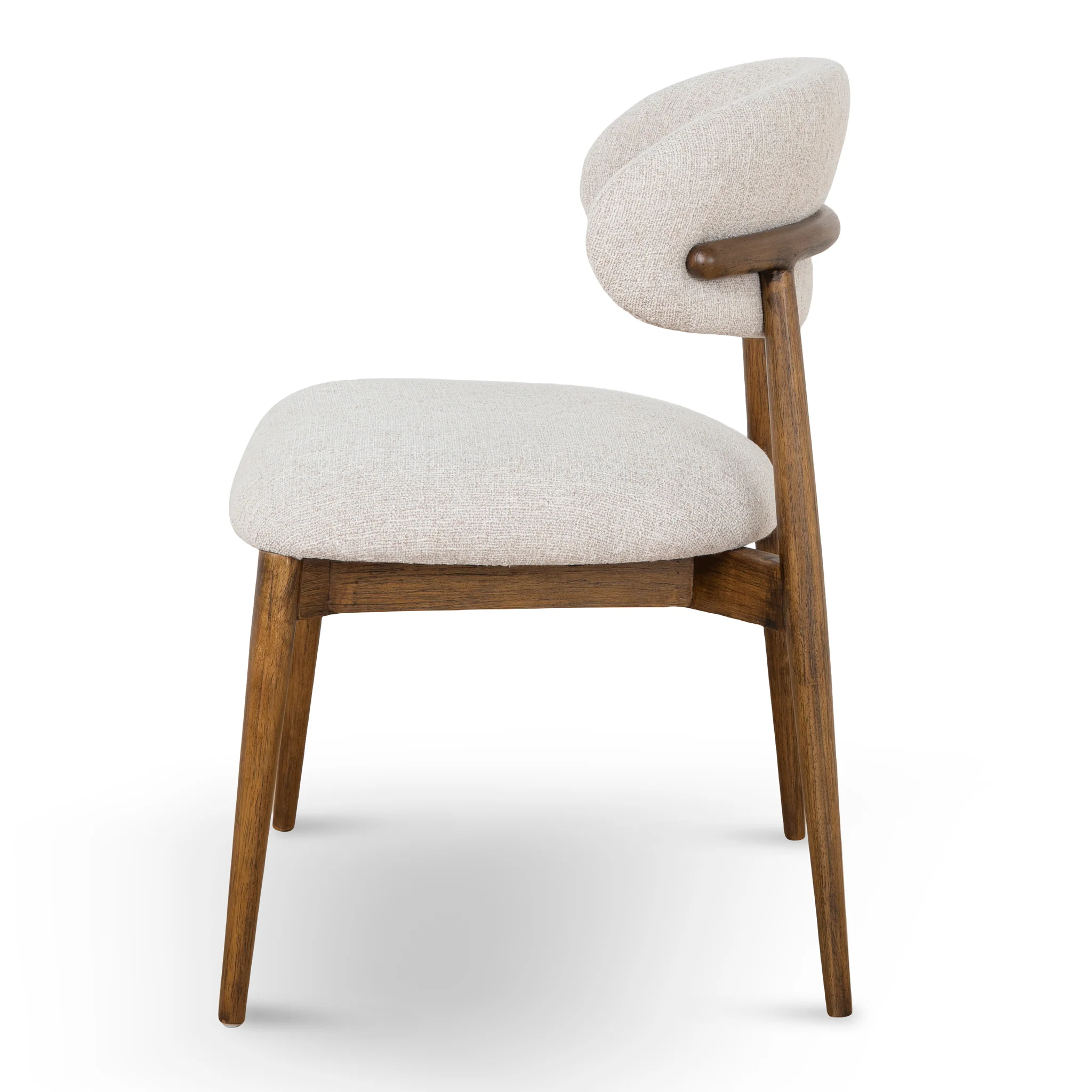 Heizer Walnut Dining Chair - Coastal Beige - Image 3