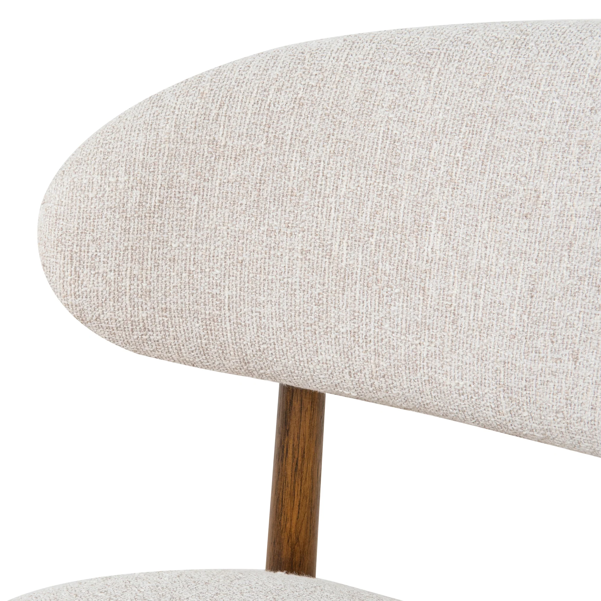 Heizer Walnut Dining Chair - Coastal Beige - Image 8