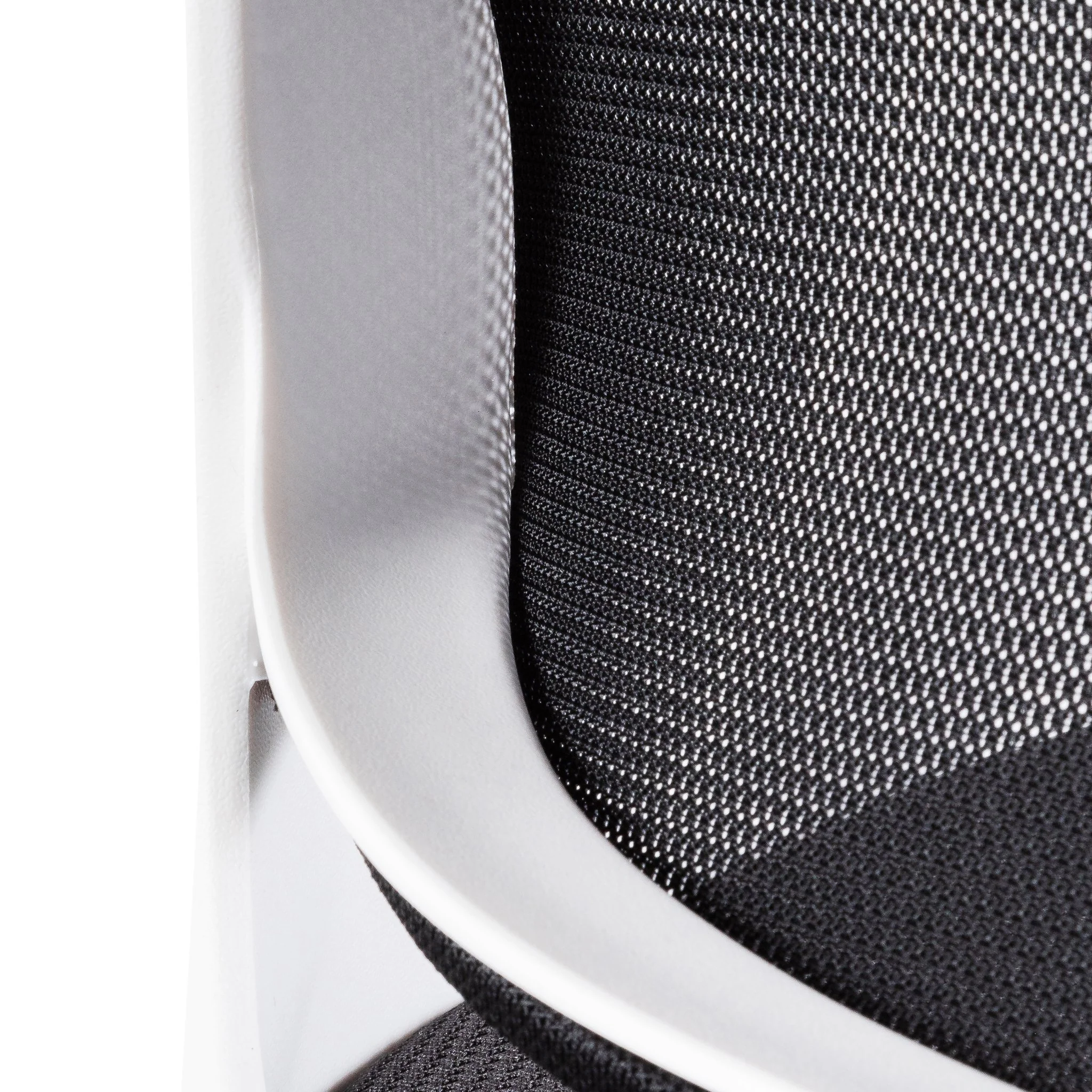 Heston Black Office Chair - White Arm and Base - Image 9