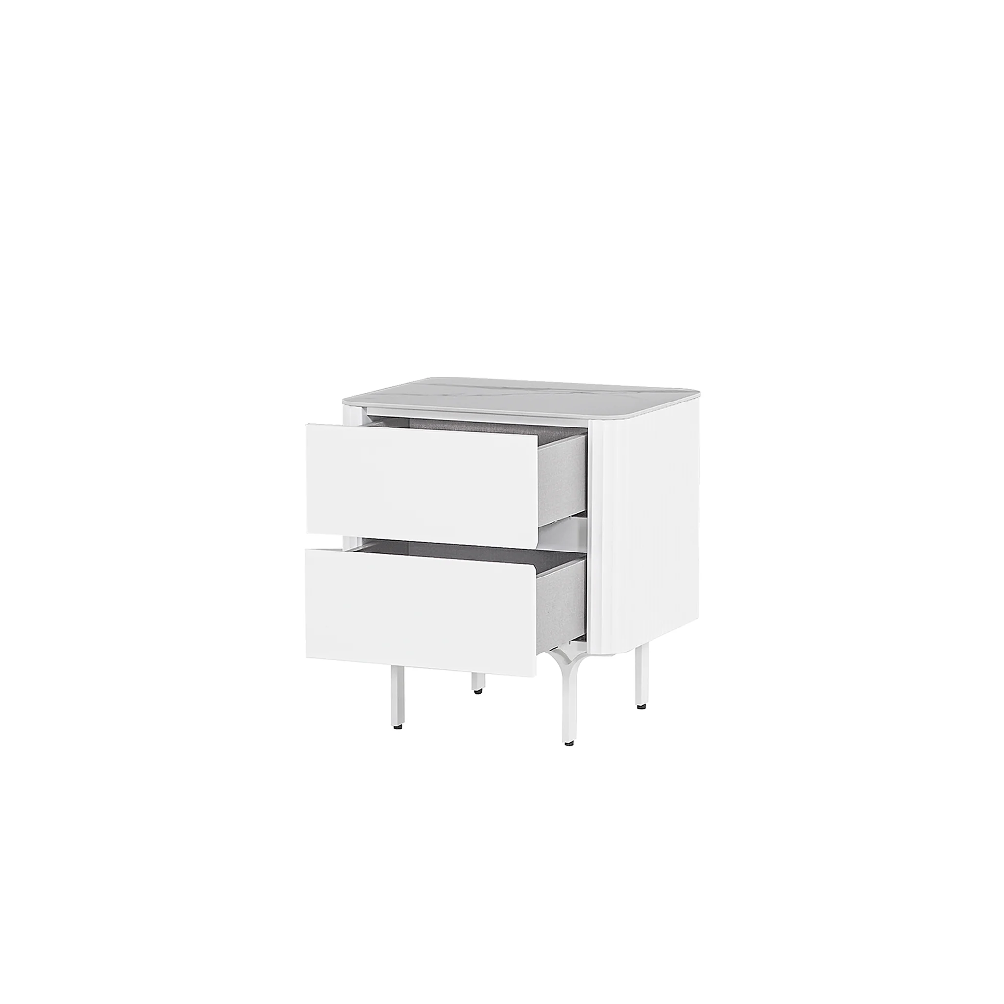 Higgins Bedside Table - White - Image 4