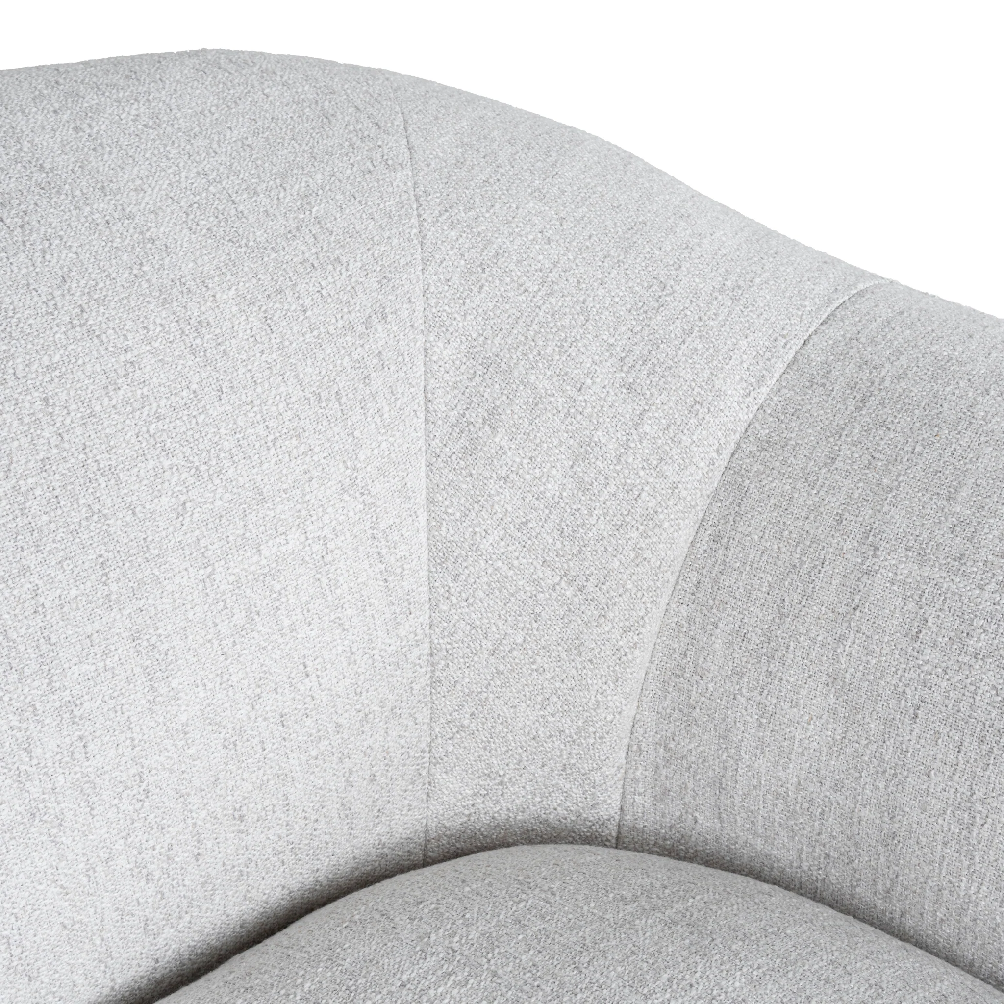 Howse Corner Fabric Sofa - Silver Grey - Image 14