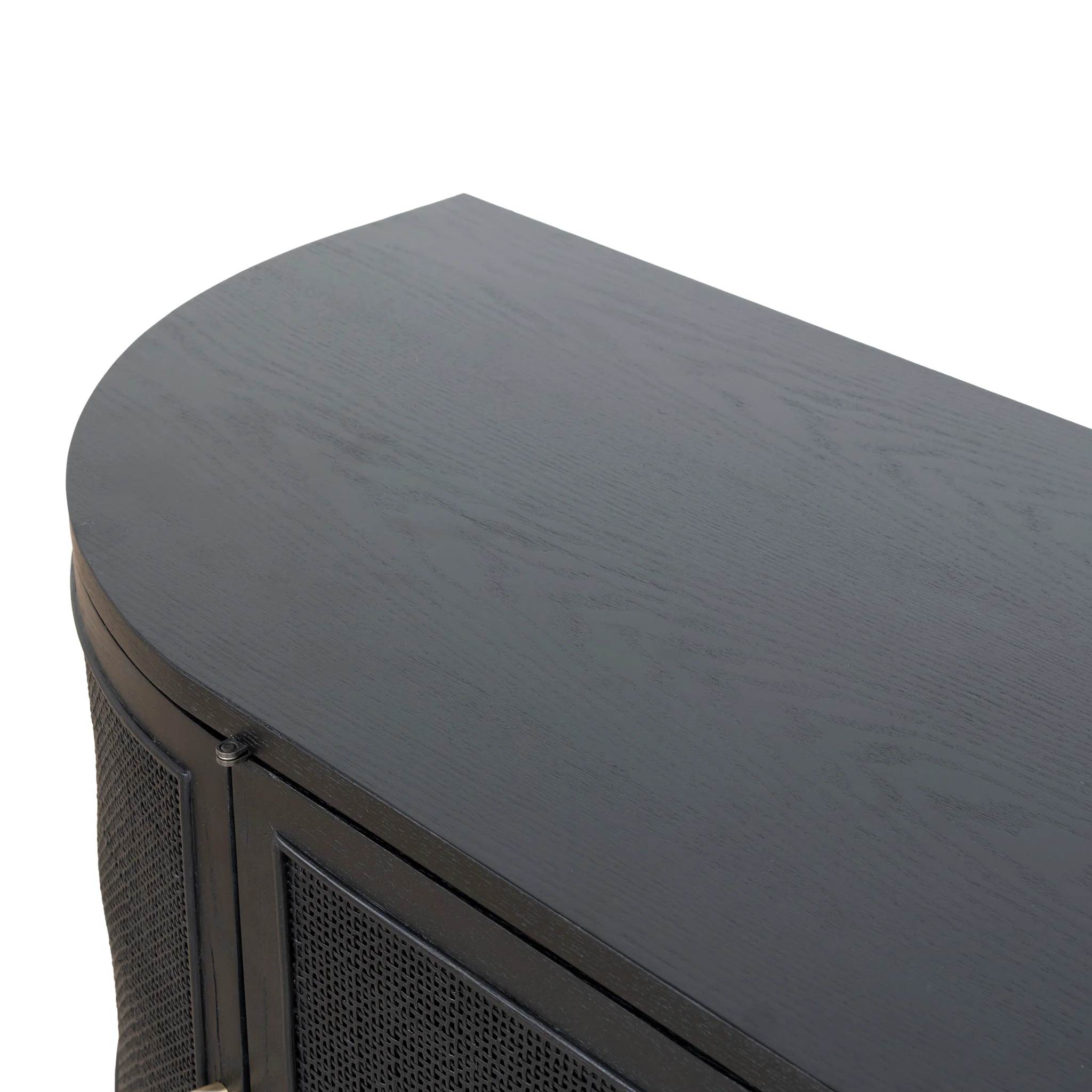 Ibarra 2.2m Rattan Doors TV Entertainment unit - Full Black - Image 12
