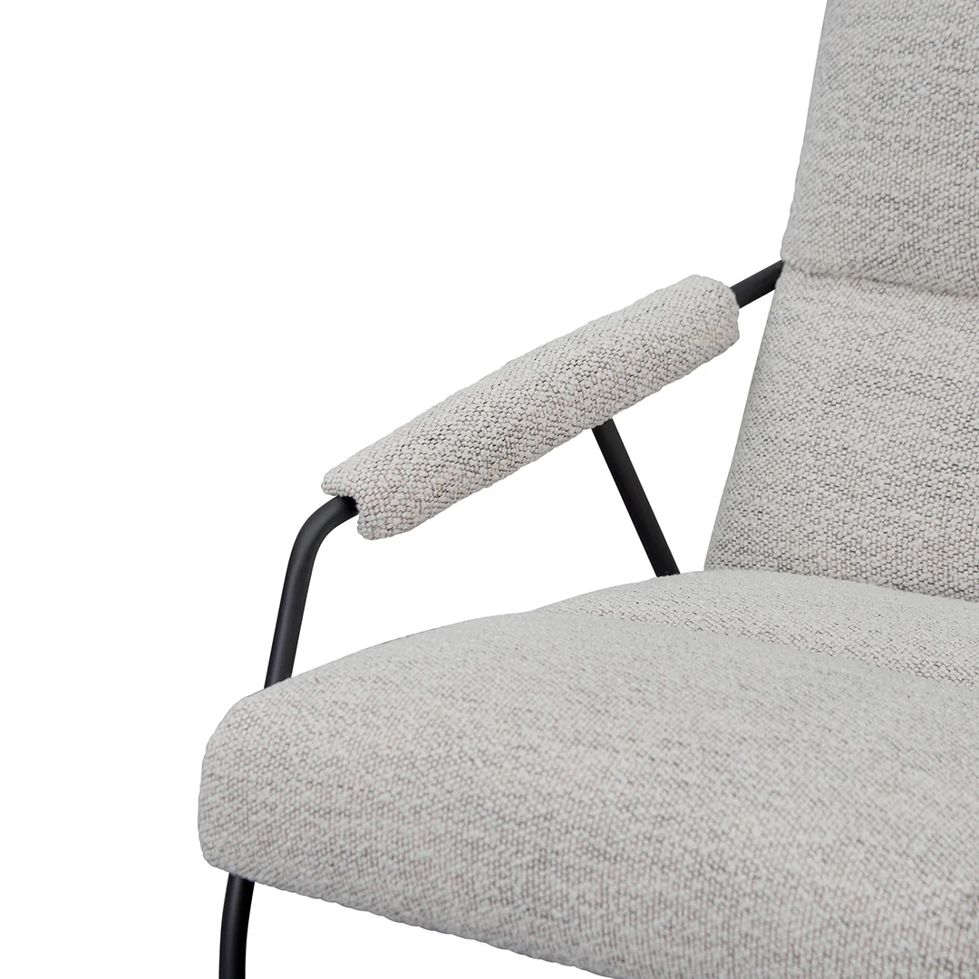 Jack Fabric Armchair - Fog Grey - Image 8