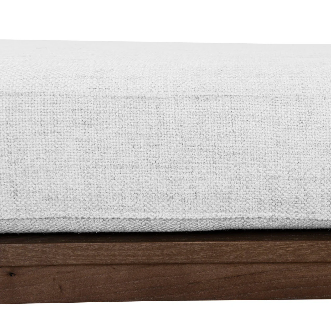 Jahoda 1.6m Walnut Elm Bench - Natural Linen - Image 8