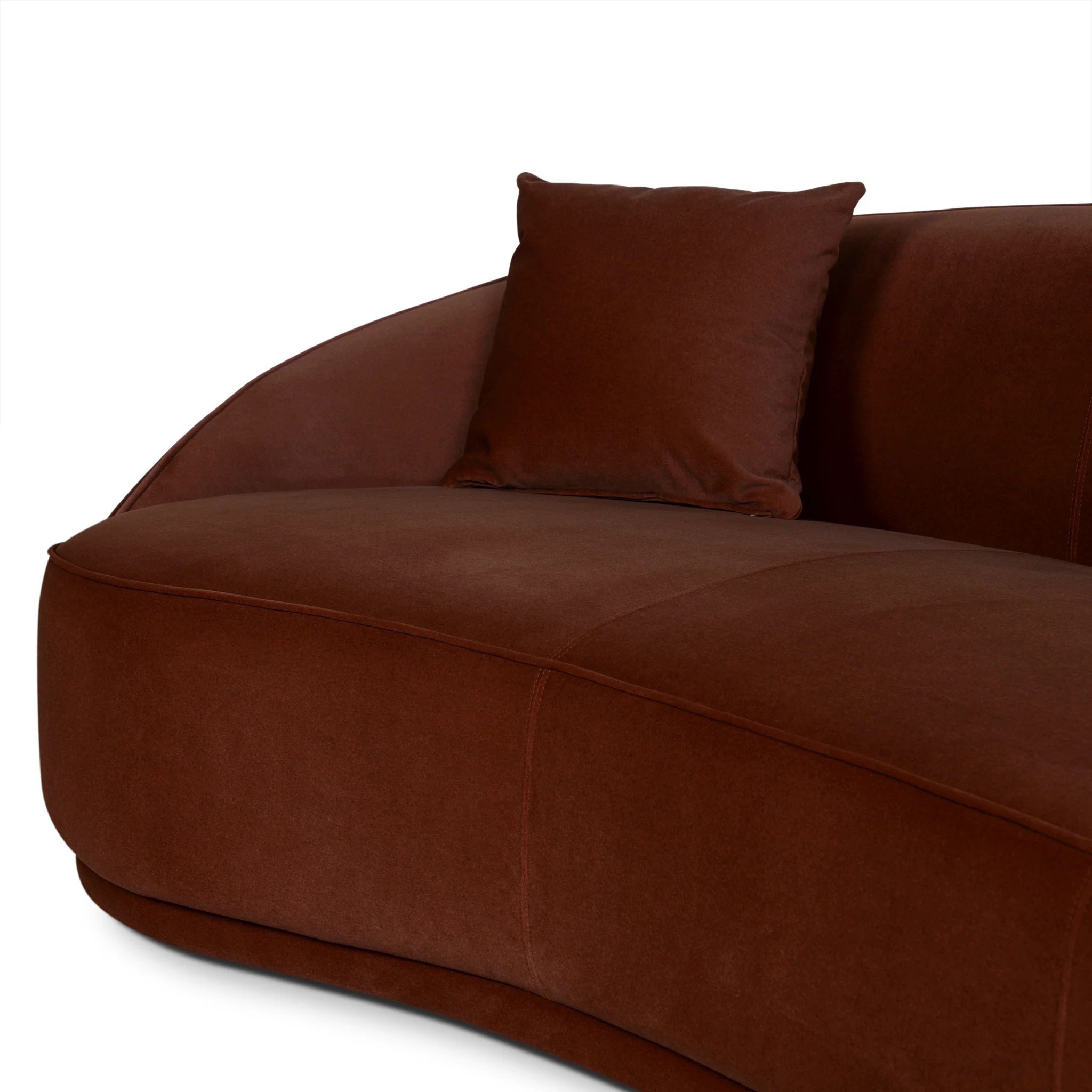 Jake 4 Seater Fabric Sofa - Red Bronze - Image 9