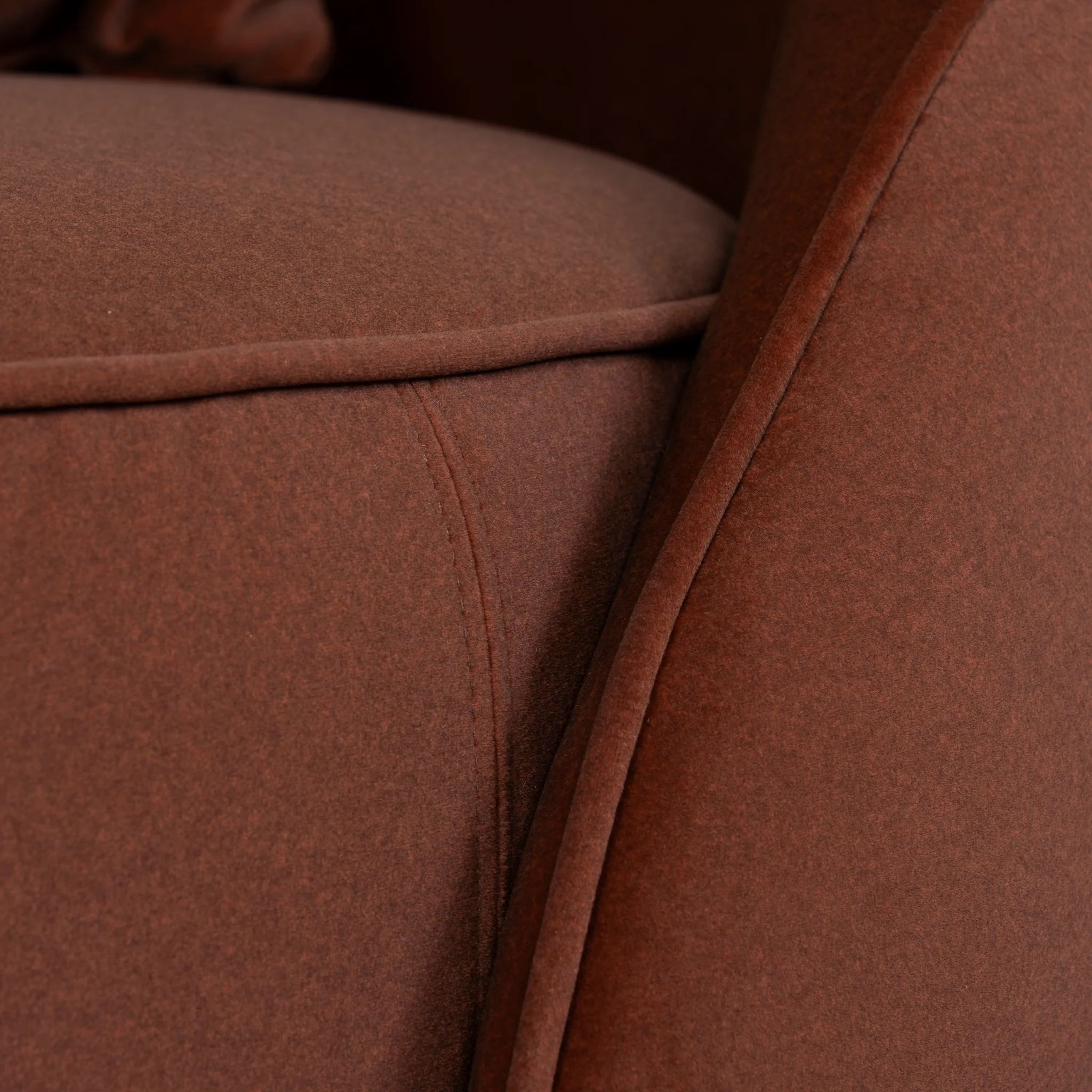 Jake Fabric Armchair - Red Bronze - Image 13