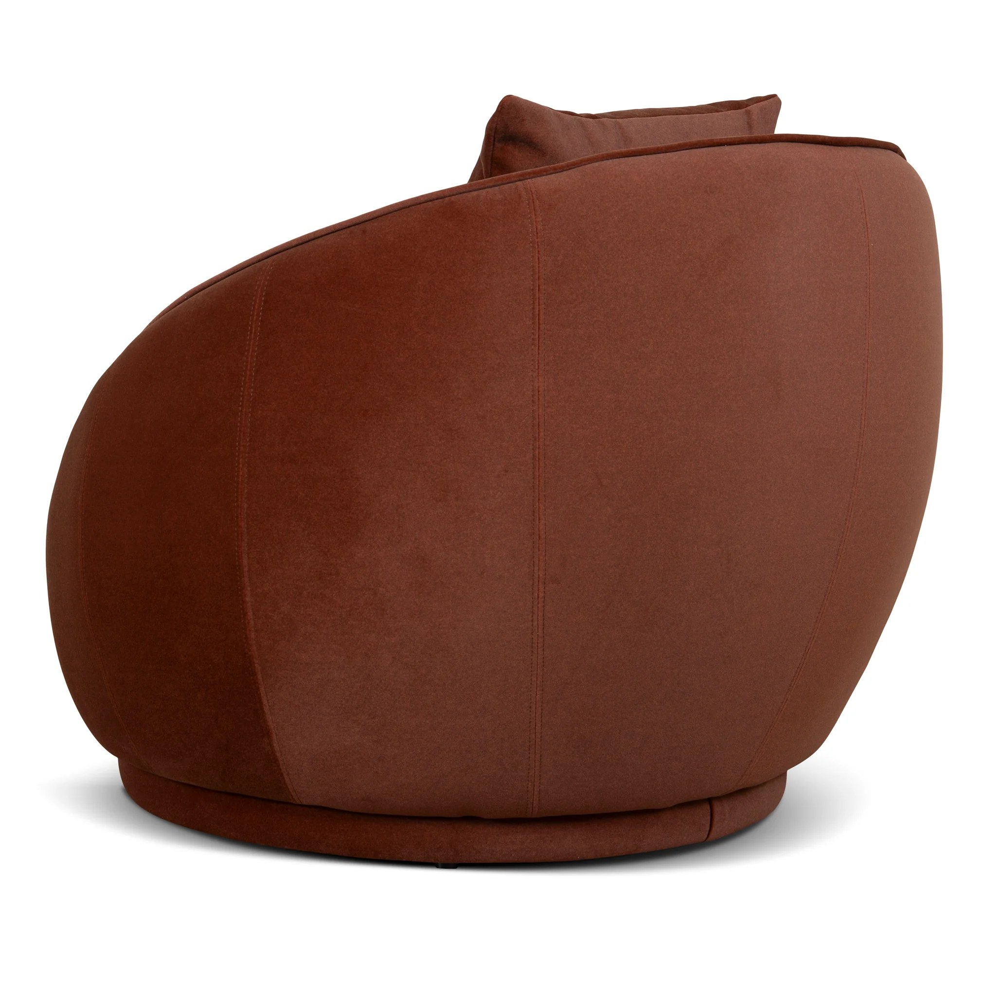 Jake Fabric Armchair - Red Bronze - Image 5
