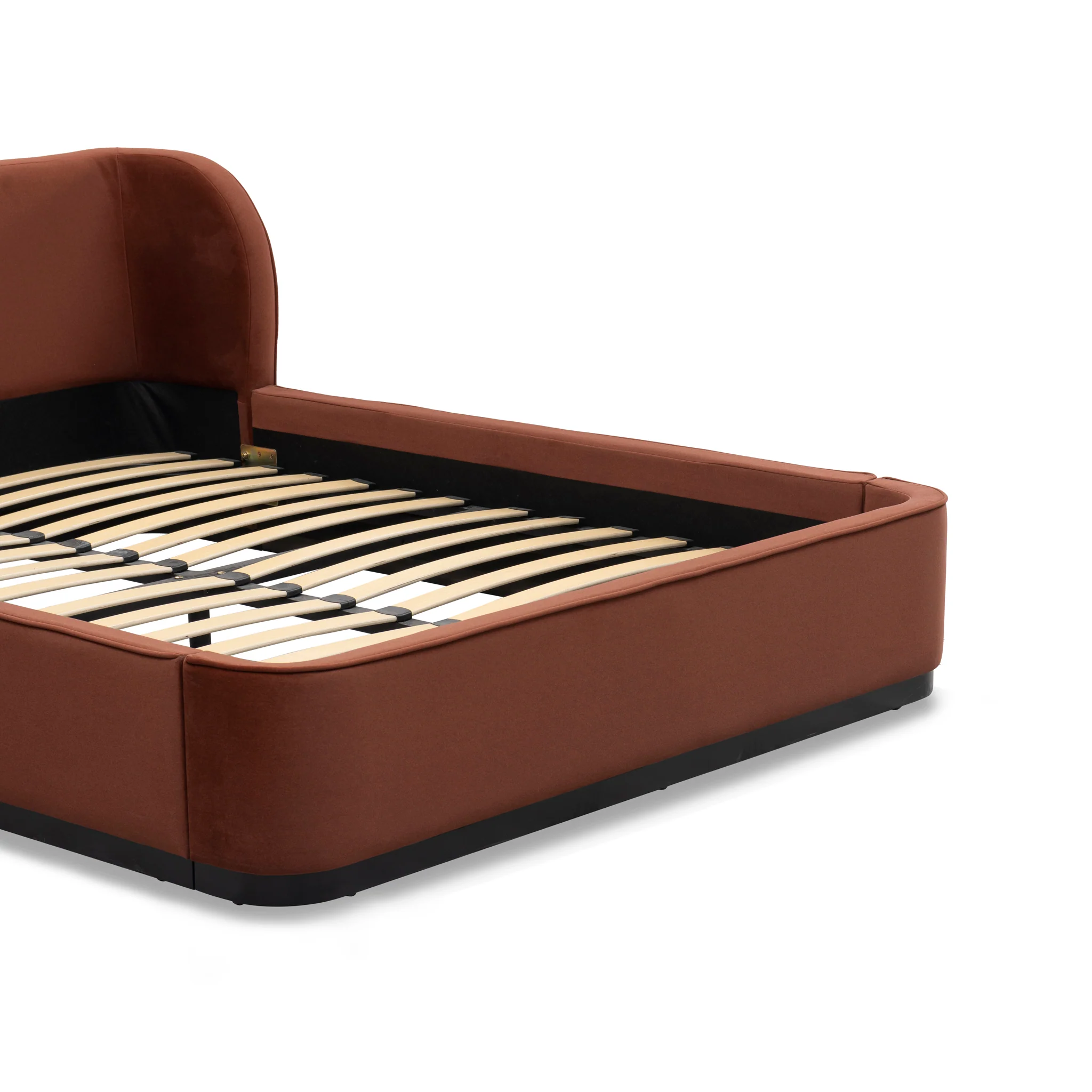 Jamar King Bed Frame - Burnt Maroon - Image 38