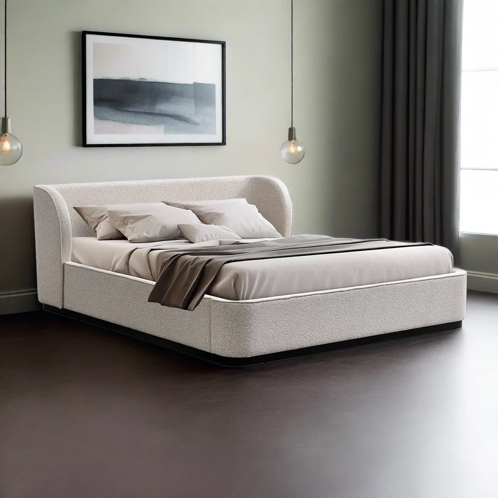 Jamar King Bed Frame - Clay Grey - Image 2