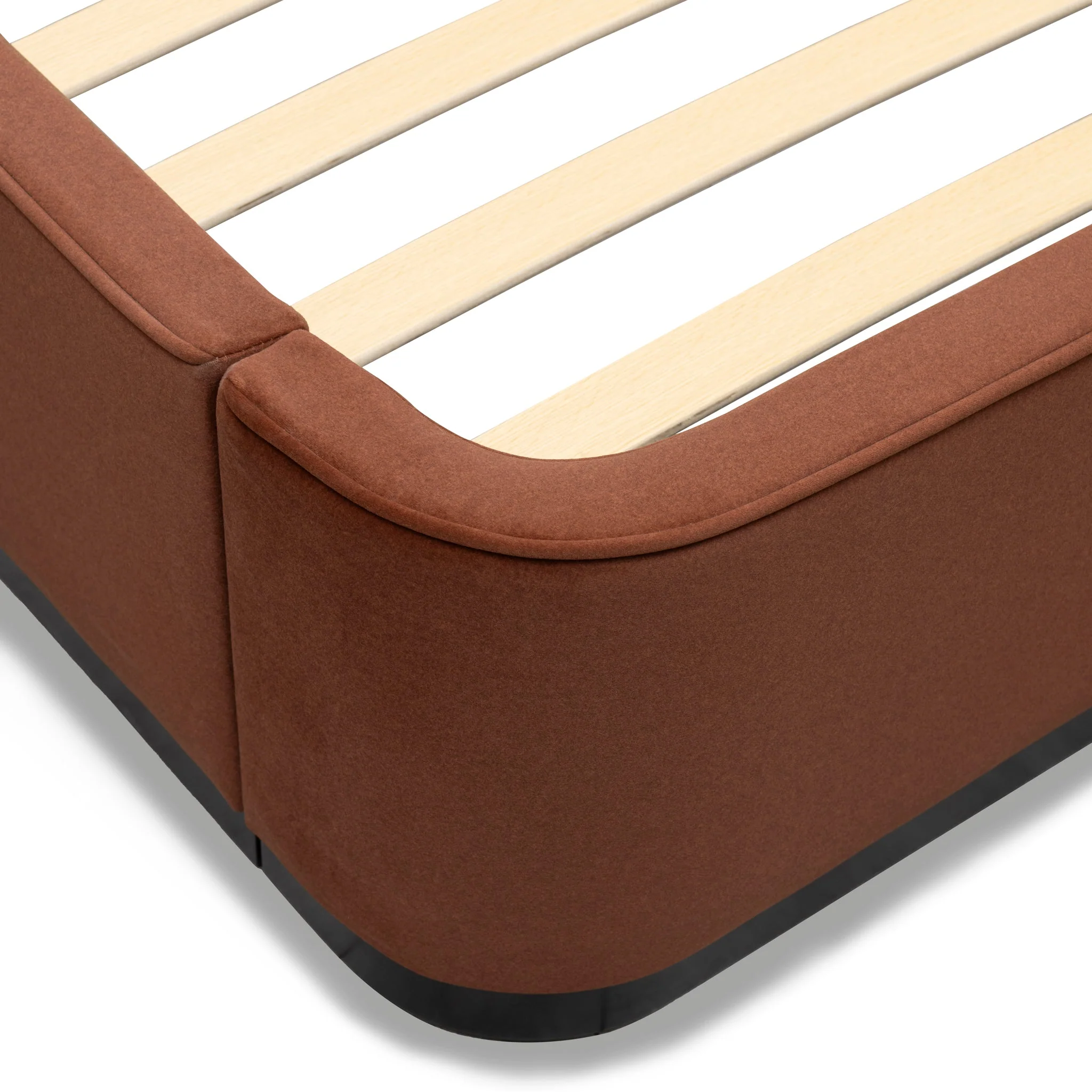 Jamar Queen Bed Frame - Burnt Maroon - Image 9