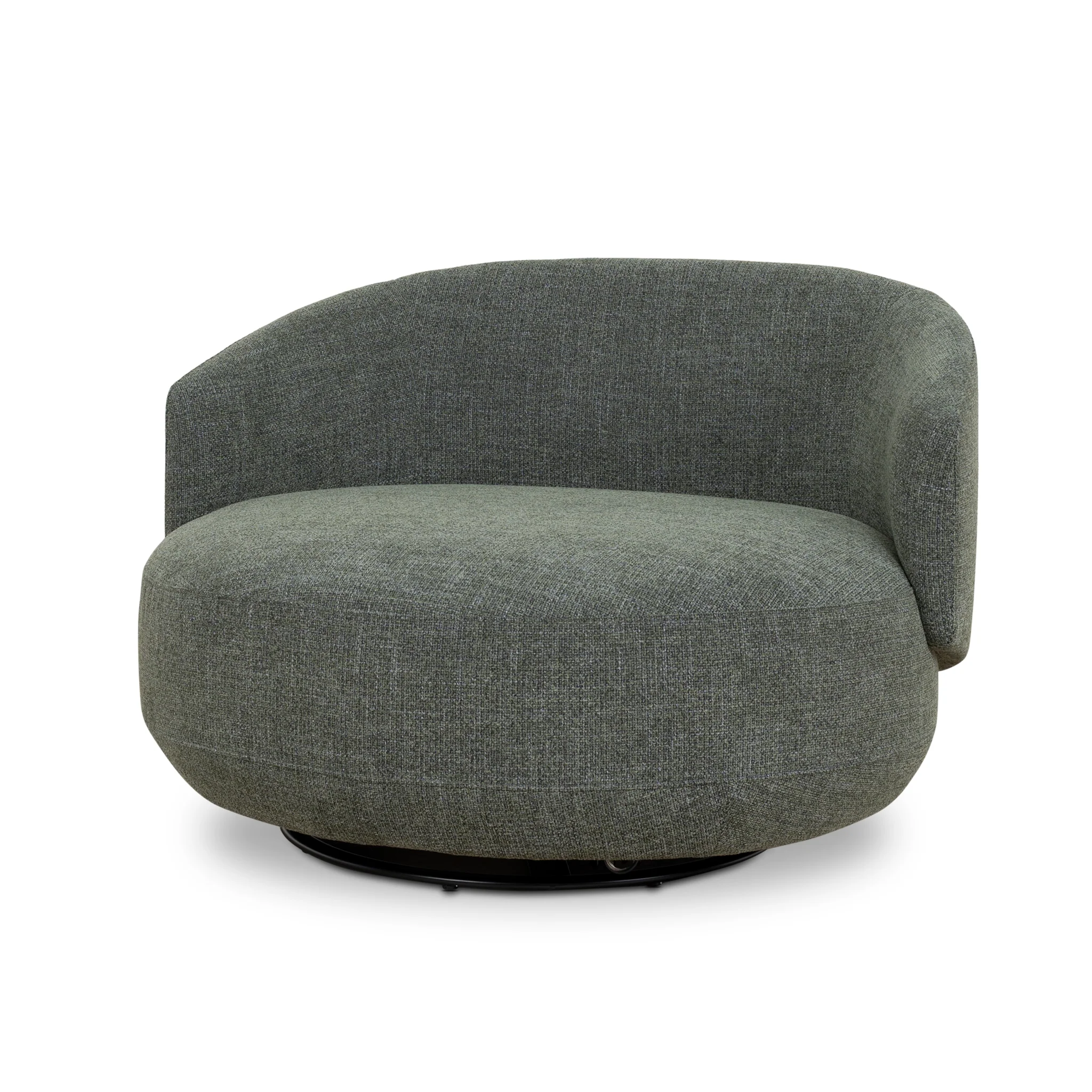 Janis Swivel Armchair - Moss Green - Image 5
