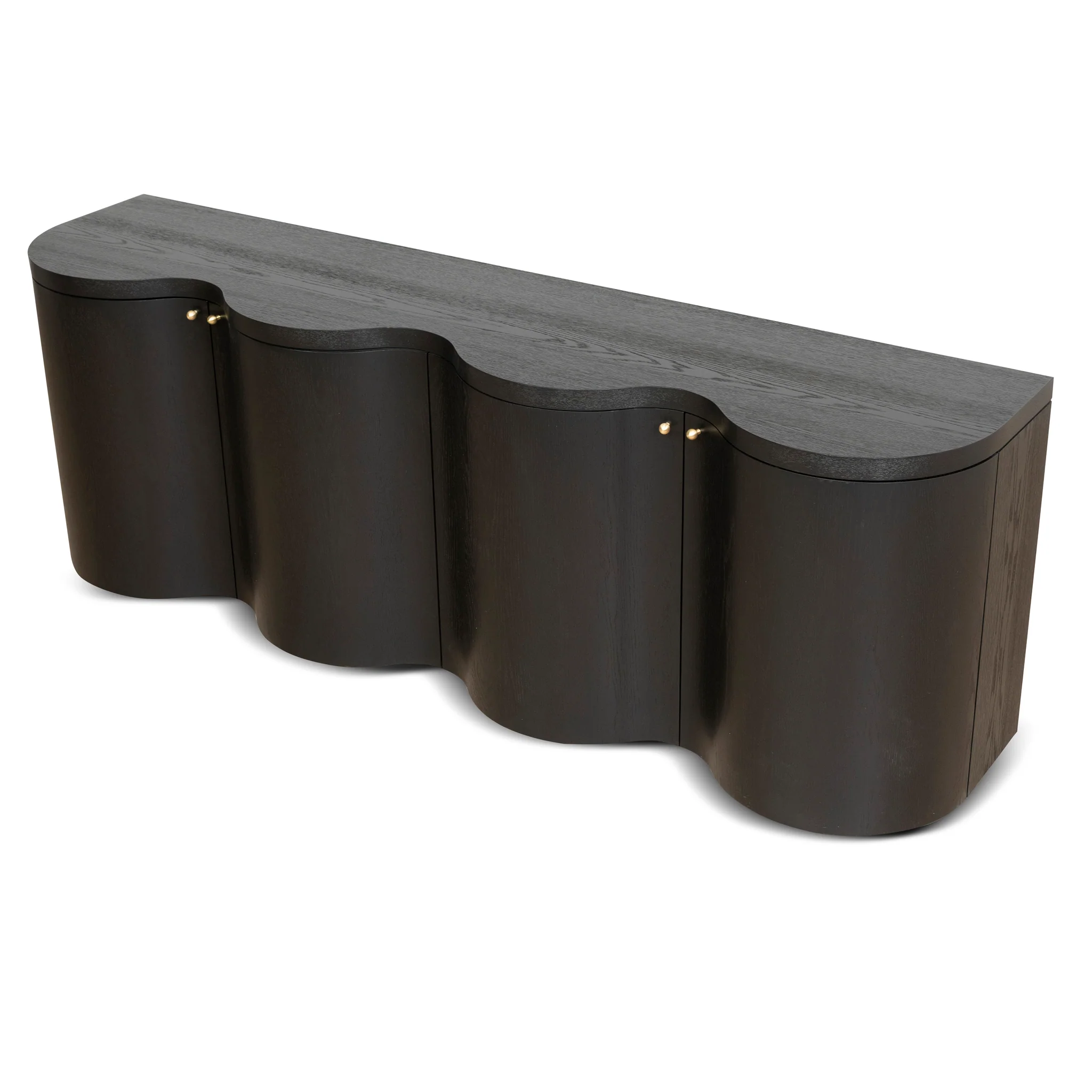 Jaya 2.15m Buffet Unit - Textured Espresso Black - Image 10