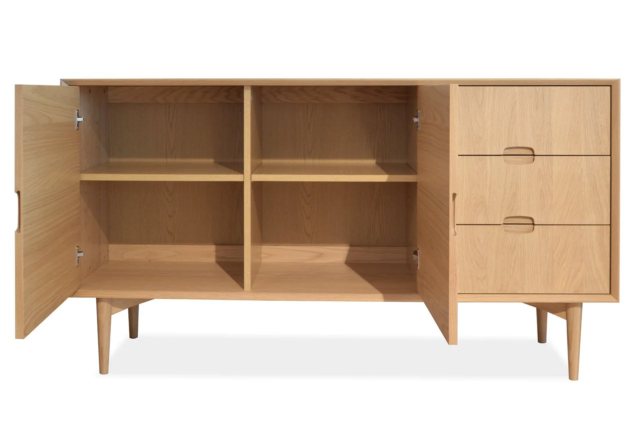 Johansen Scandinavian Wooden Buffet Cabinet - Natural - Image 3