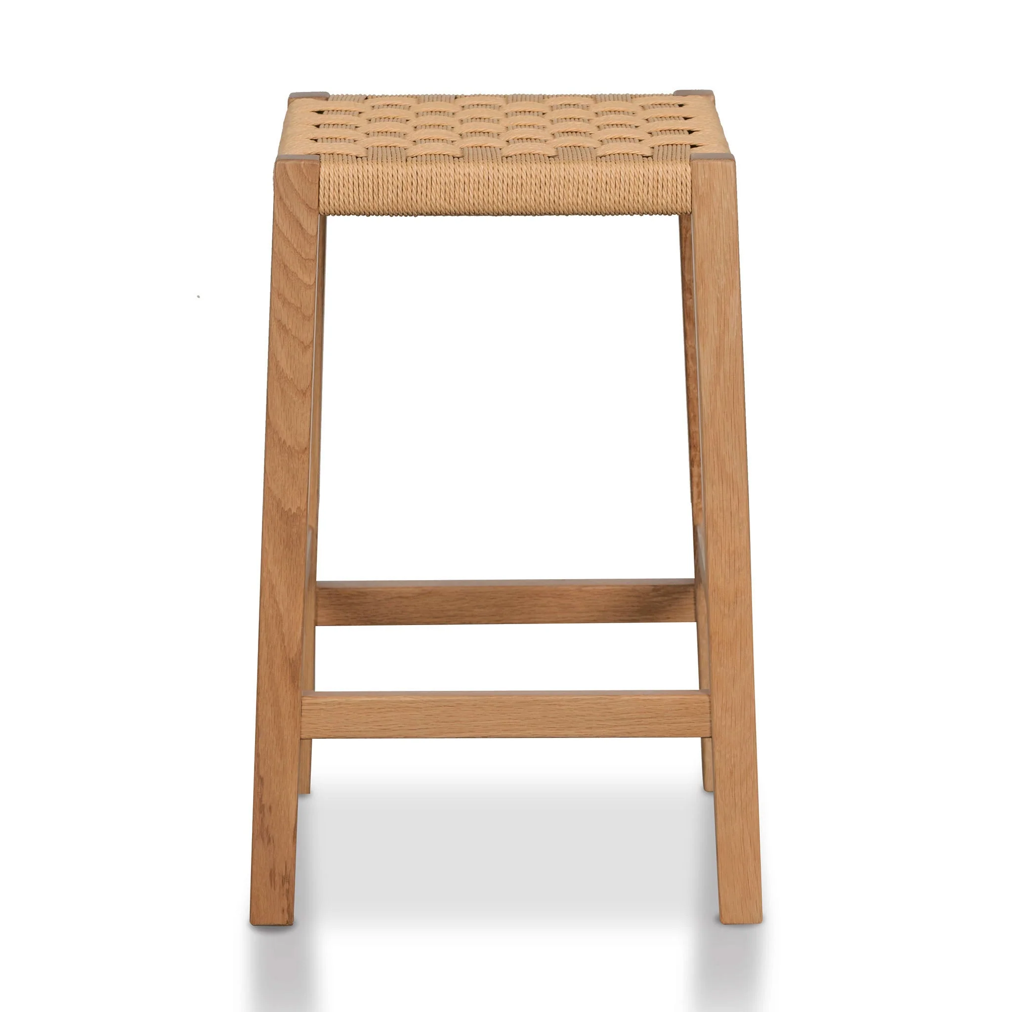 Jolen 65cm Rattan Bar Stool - Natural - Image 6