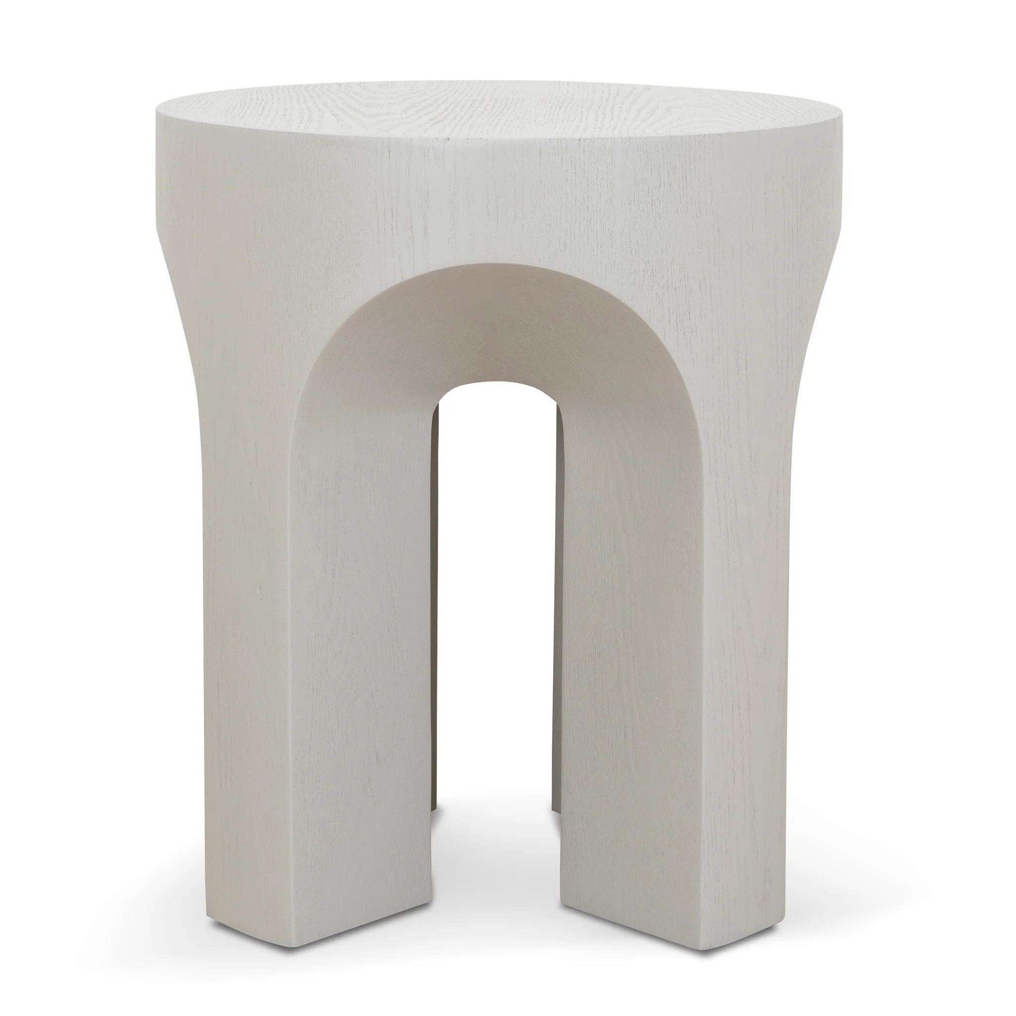 Jozi 49.5cm Round Side Table - Light Grey - Image 3