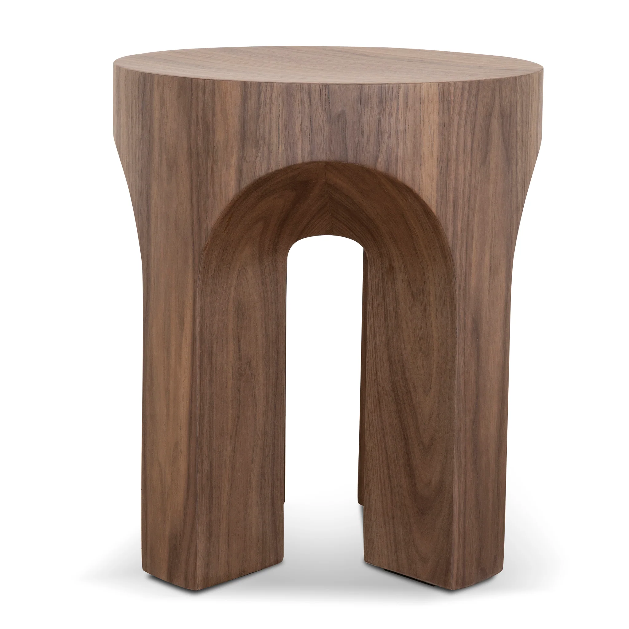 Jozi 49.5cm Round Side Table - Walnut - Image 2