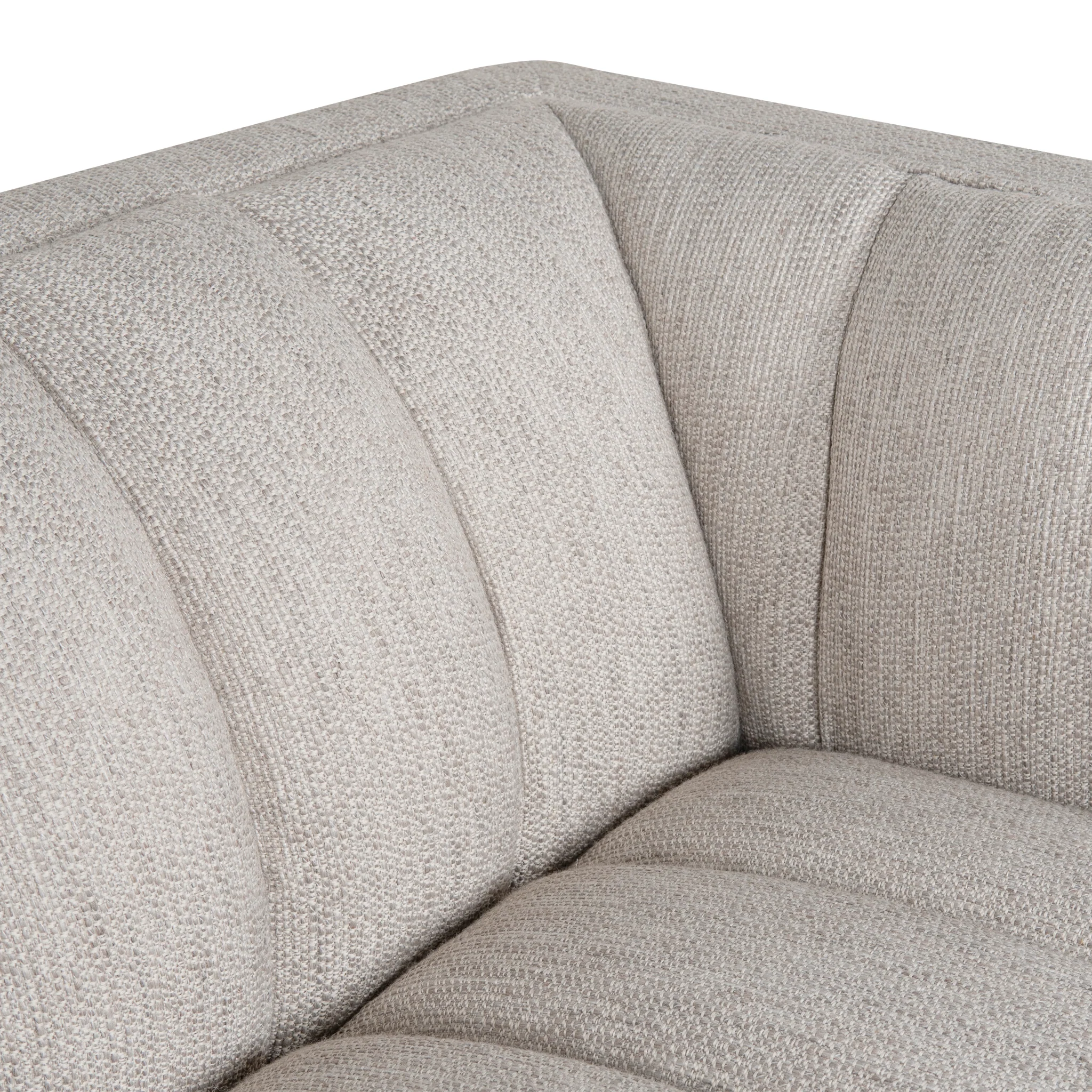 Judith 3 Seater Sofa - Light Grey - Last One - Image 10