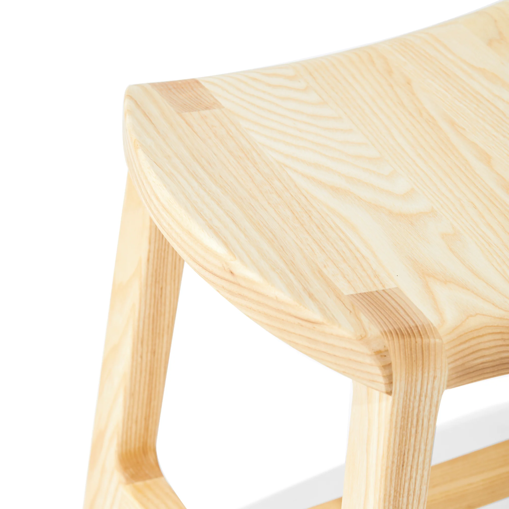 Judy Wooden Low Stool - Natural - Image 5