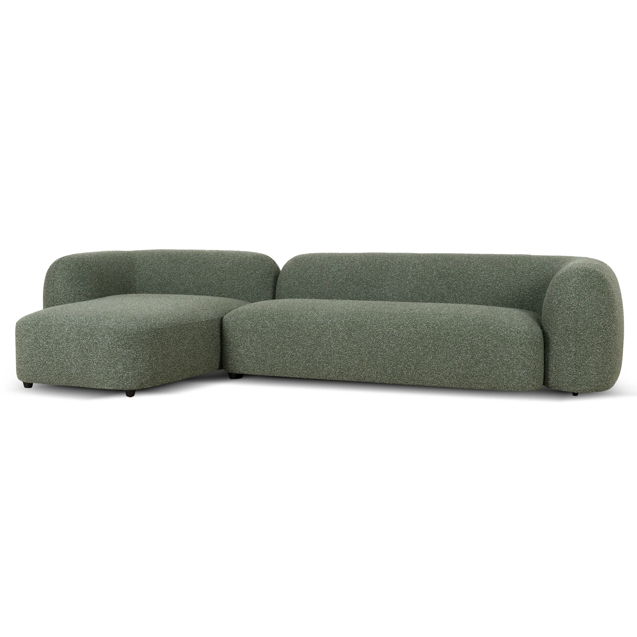 Justus 3 Seater Left Chaise Sofa - Amazon Green - Image 5