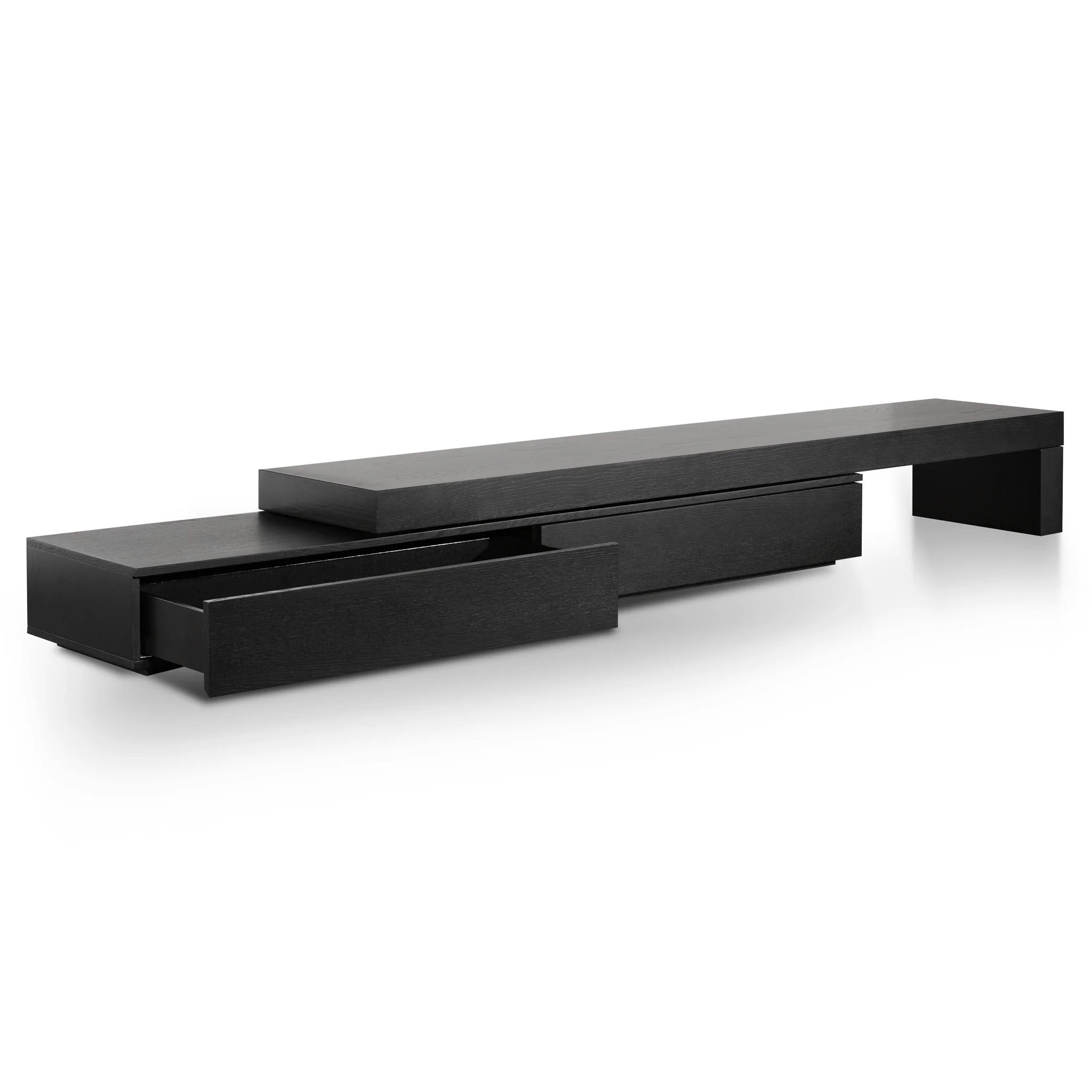Katherine Extendable TV Entertainment Unit - Black Oak - Image 4