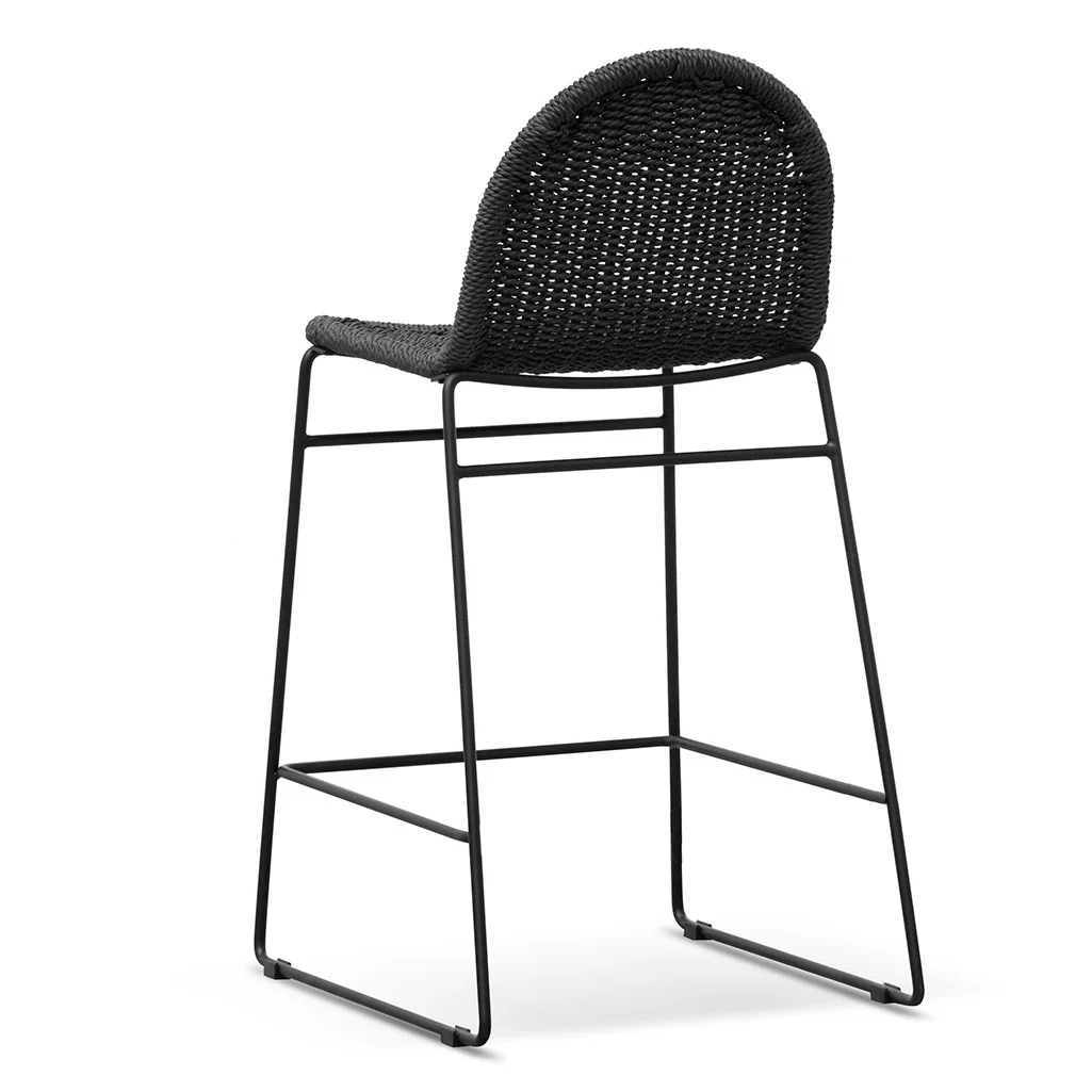 Kelton 65cm Barstool - Full Black - Image 5