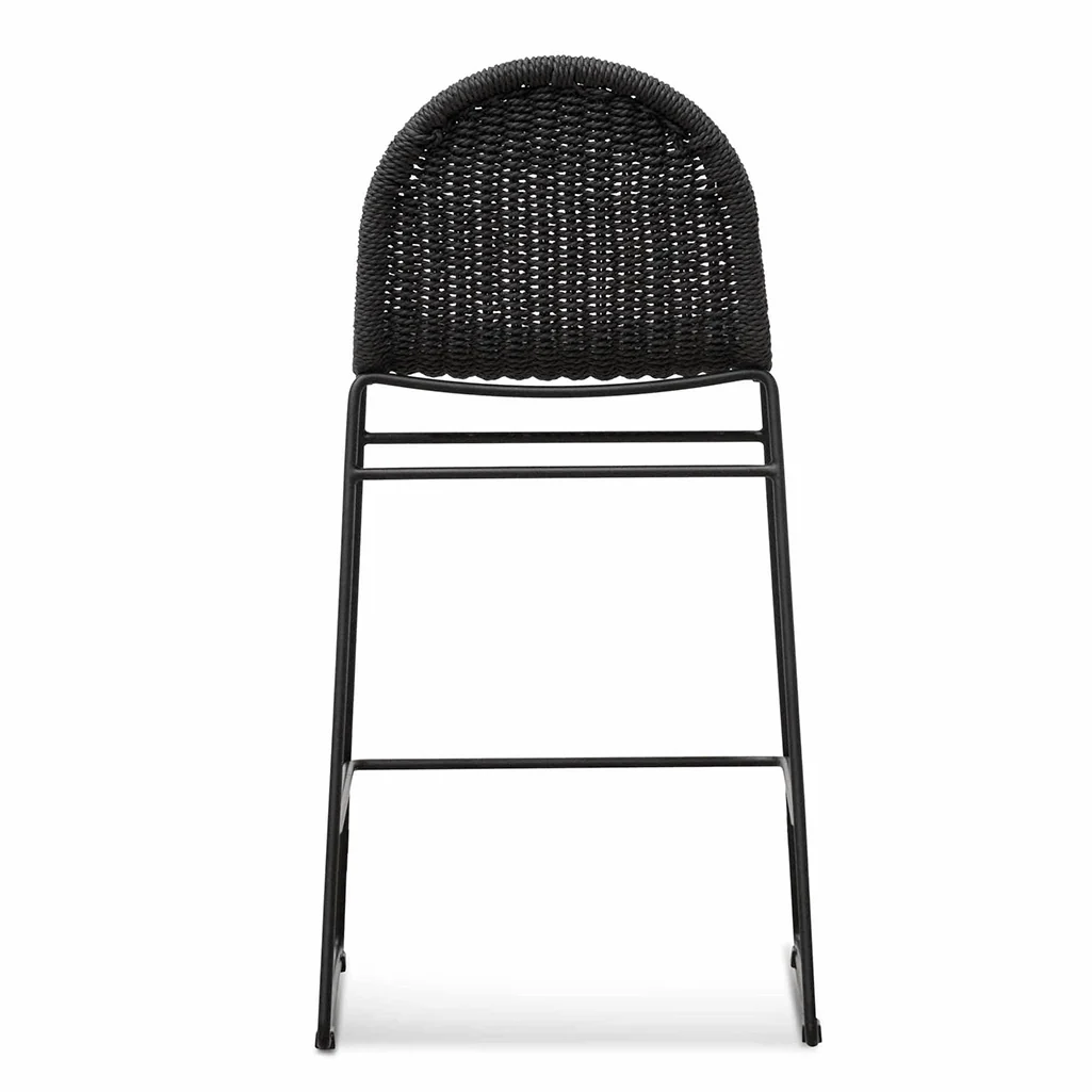 Kelton 65cm Barstool - Full Black - Image 6
