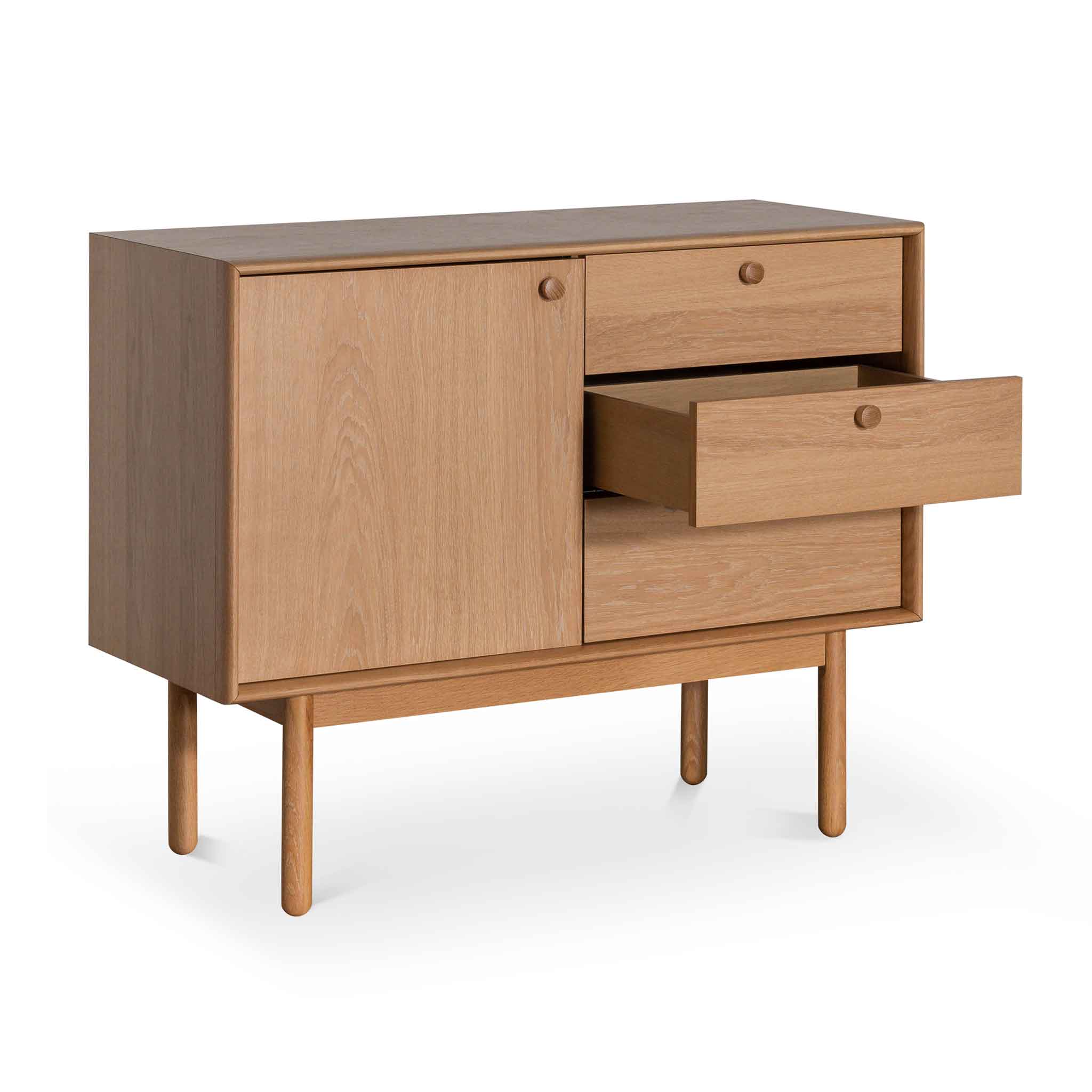 Kenston Narrow Wooden Sideboard - Natural - Image 7