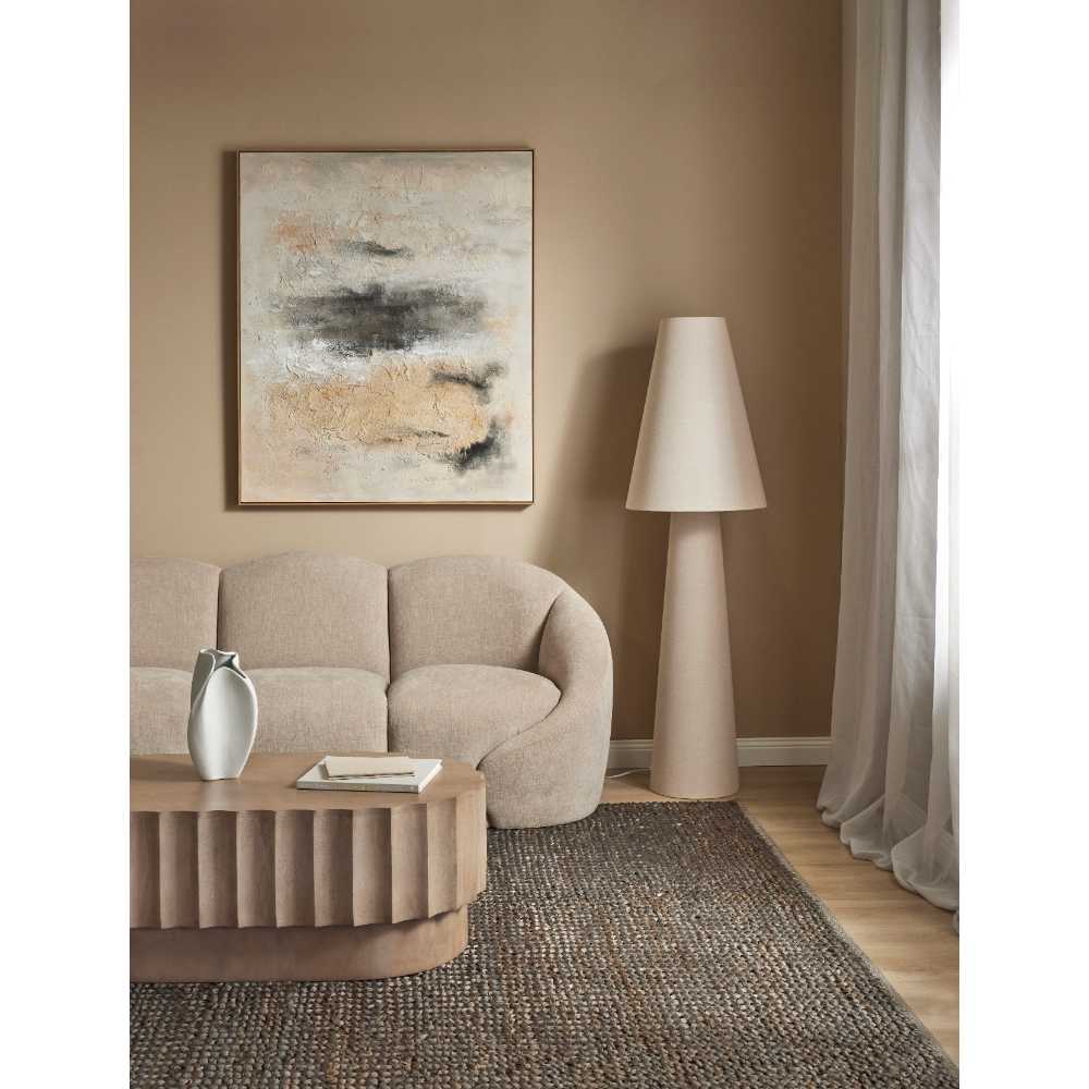 Khamba Floor Lamp - Natural Linen - Image 13