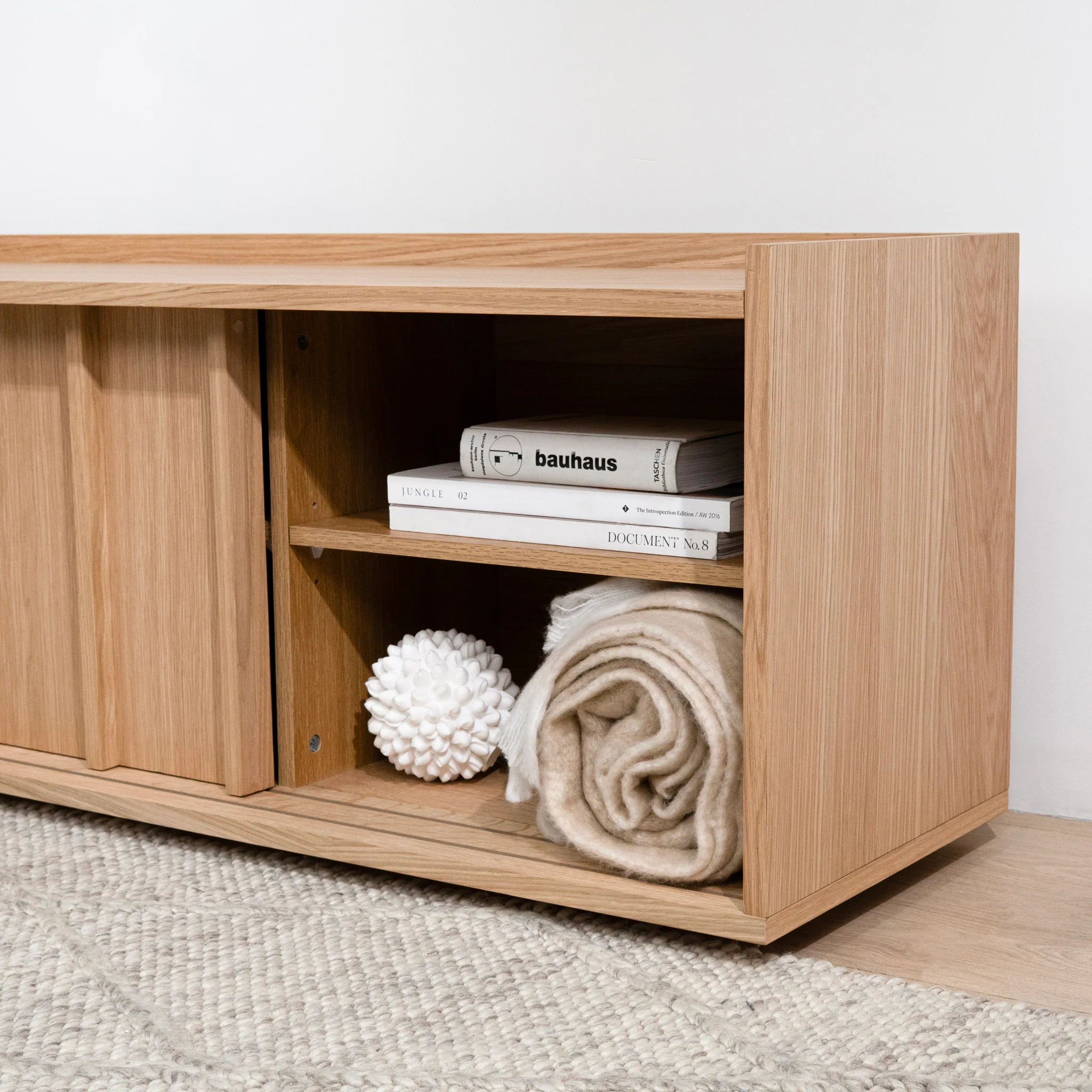 Kobus 2m Wooden TV Entertainment Unit - Natural - Image 3